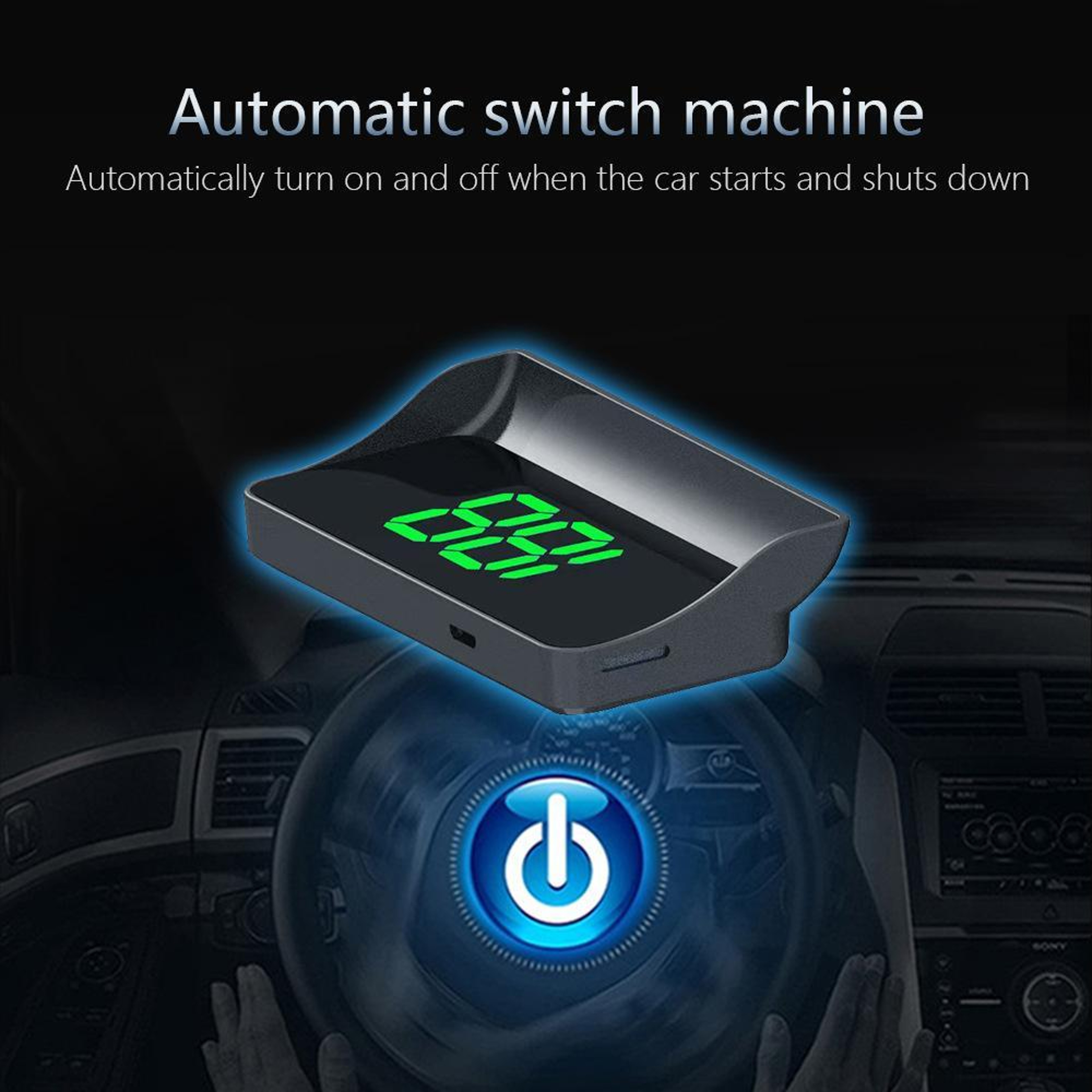 Car HUD Display GPS Head Up Display Digital GPS Speedometer For Universal Vehicles 9