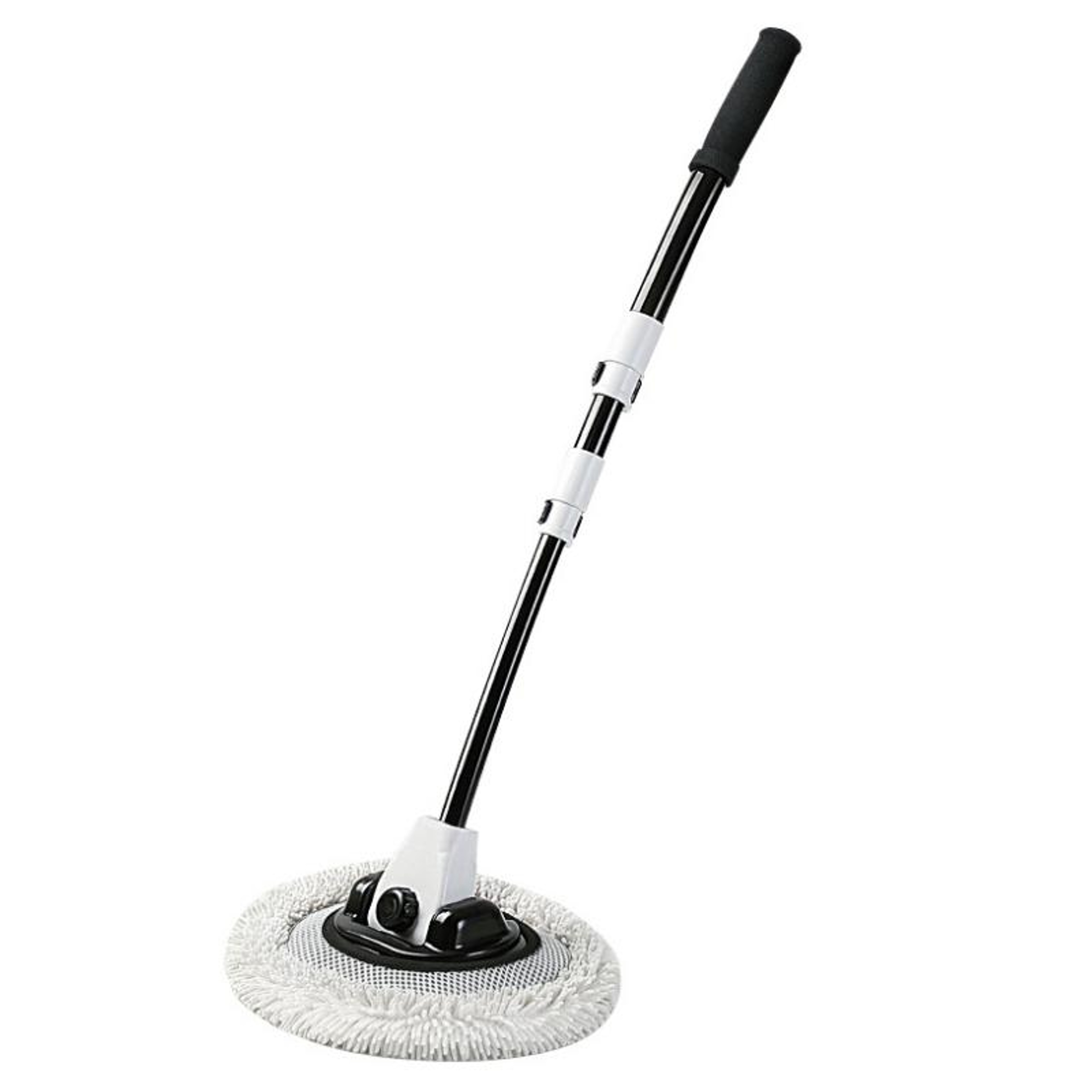 Telescopic Car Wash Mop With Soft Microfiber Replacement Head Long Handle Cleaning Brush 6