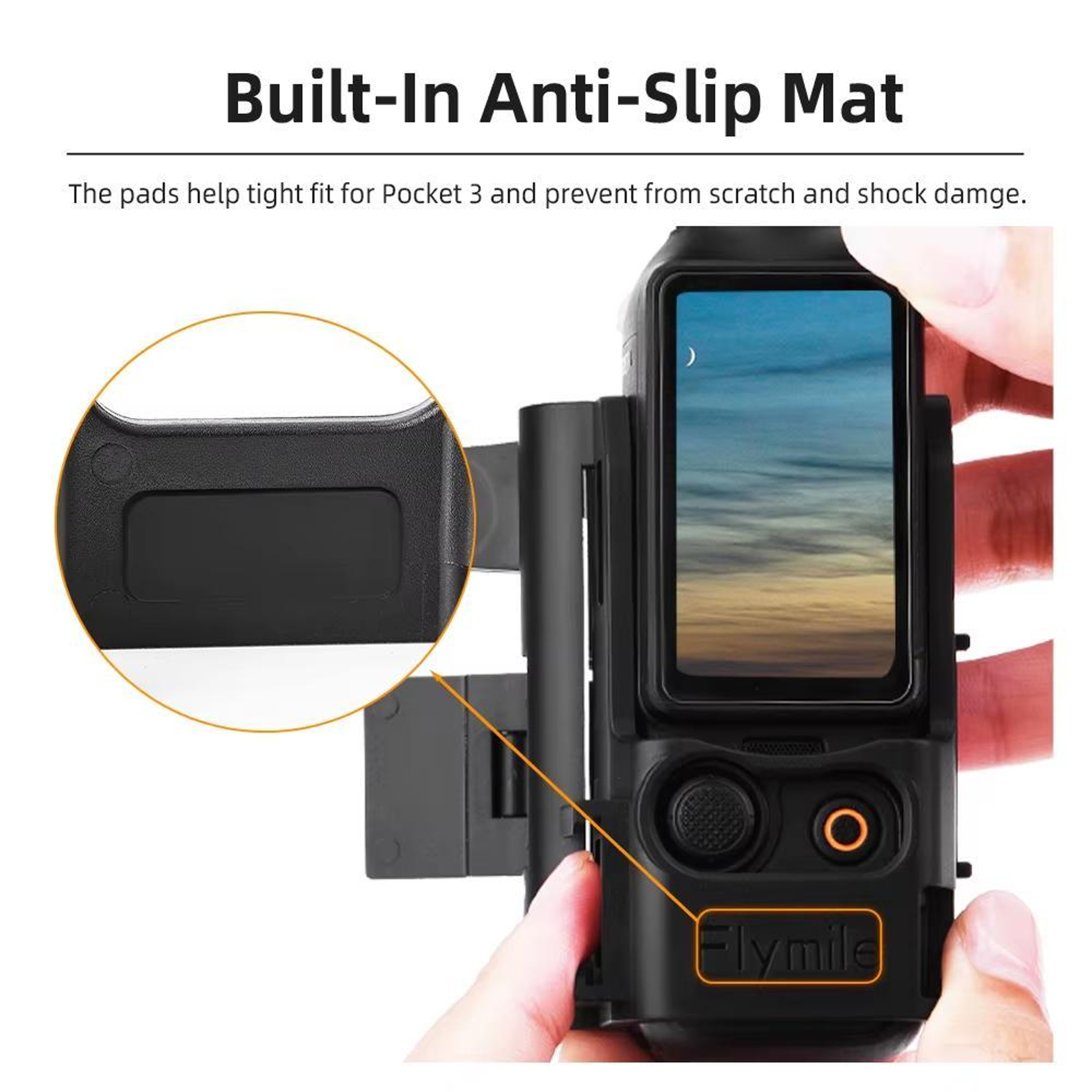 Flymile DJI Osmo Pocket Magnetic Mount Kit with Back Clip Adapter and Fixed Base Accessories – view 7