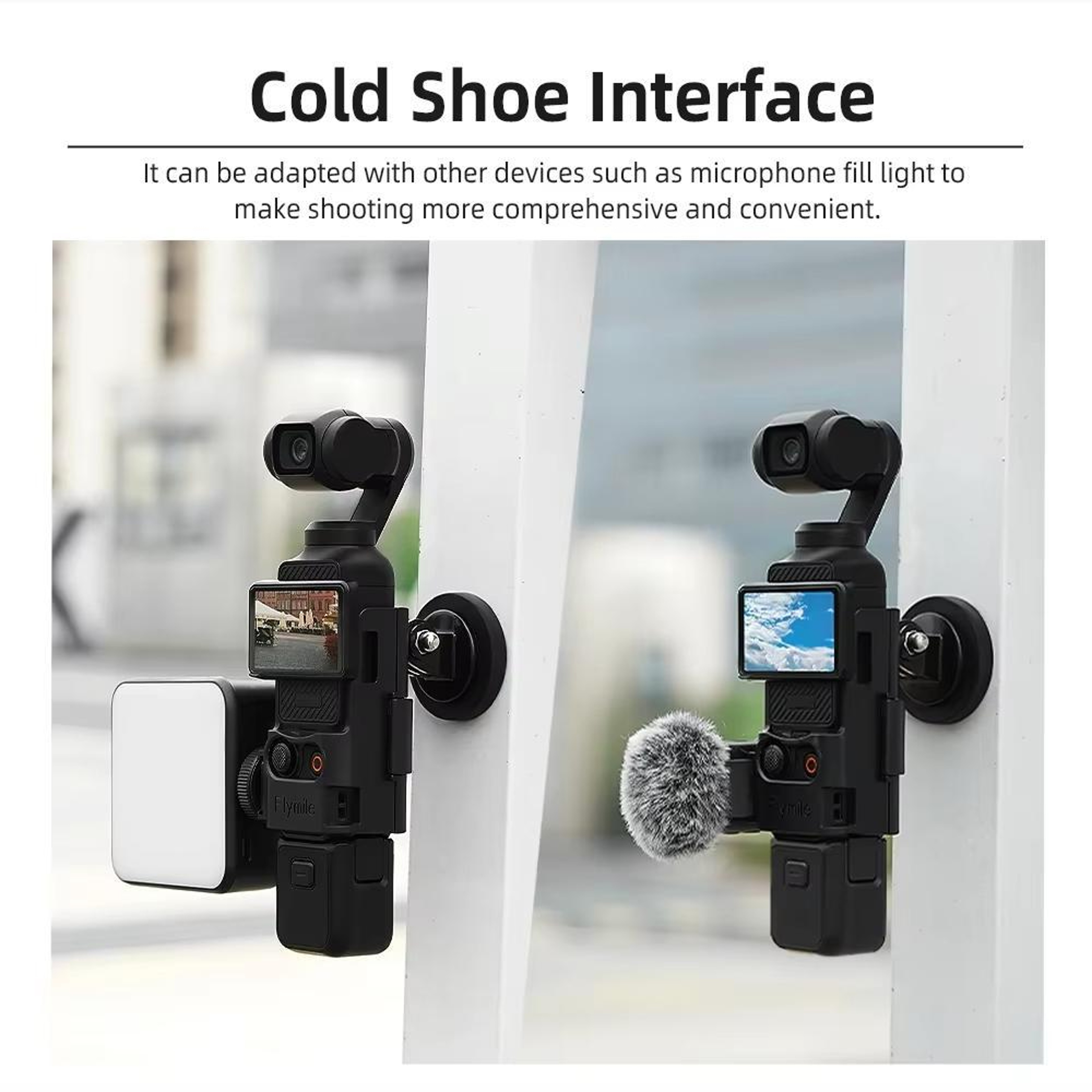 Flymile DJI Osmo Pocket Magnetic Mount Kit with Back Clip Adapter and Fixed Base Accessories – view 11