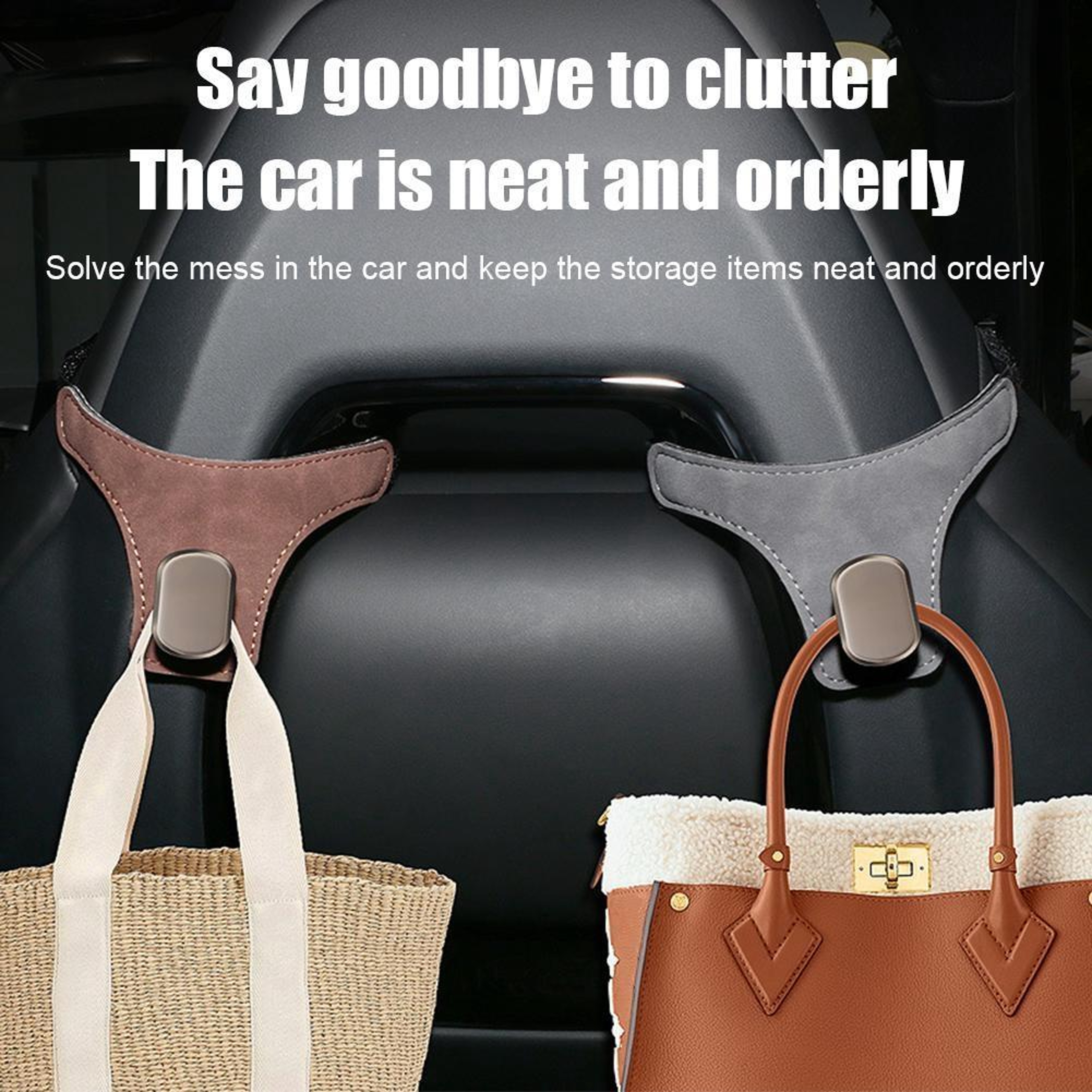 Universal Car Seat Back Hanger Hook for Bags and Groceries Heavy Duty Car Headrest Hook Organizer – view 4
