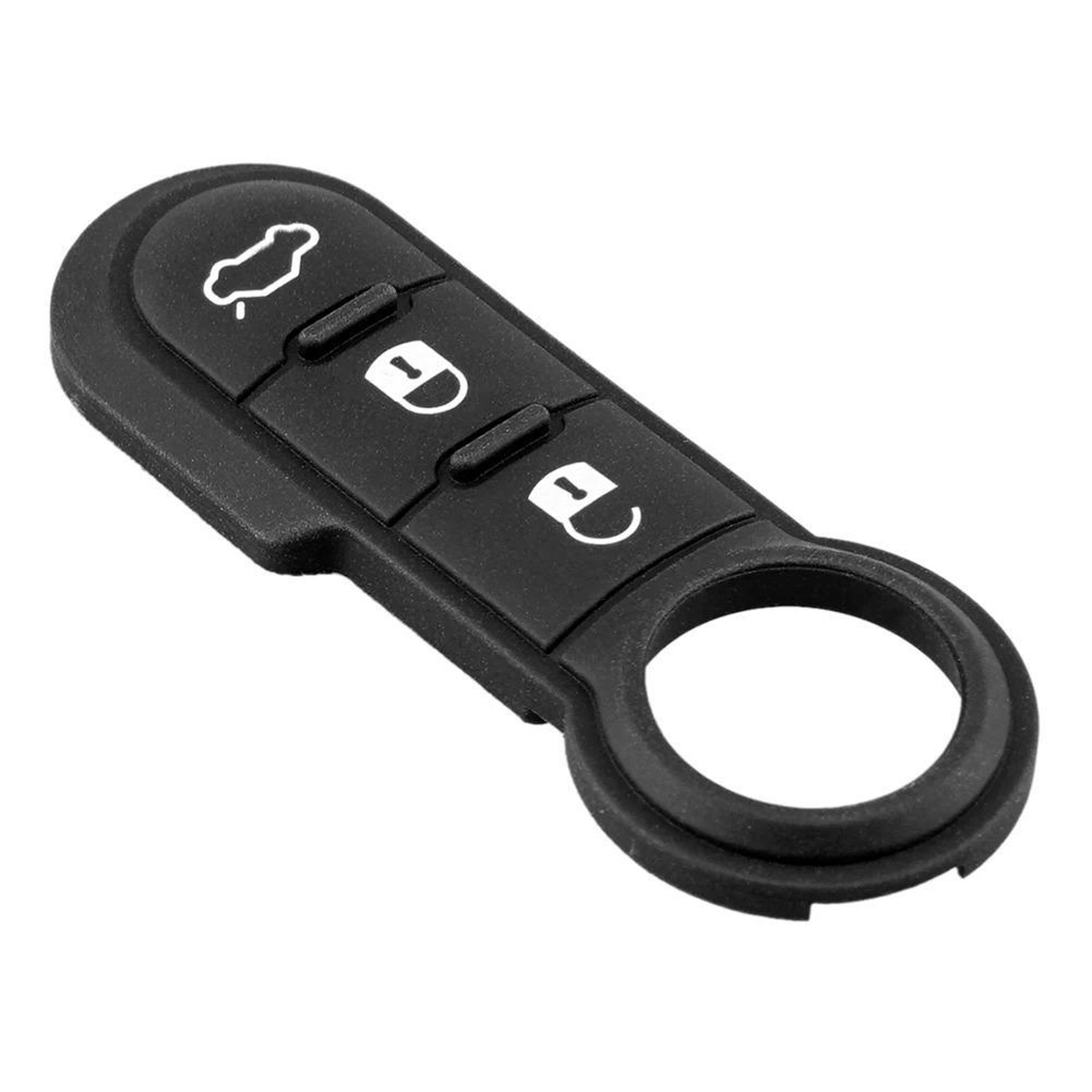 Fiat Car Key Shell Replacement Remote Button Case White Print Key Fob Cover – view 2