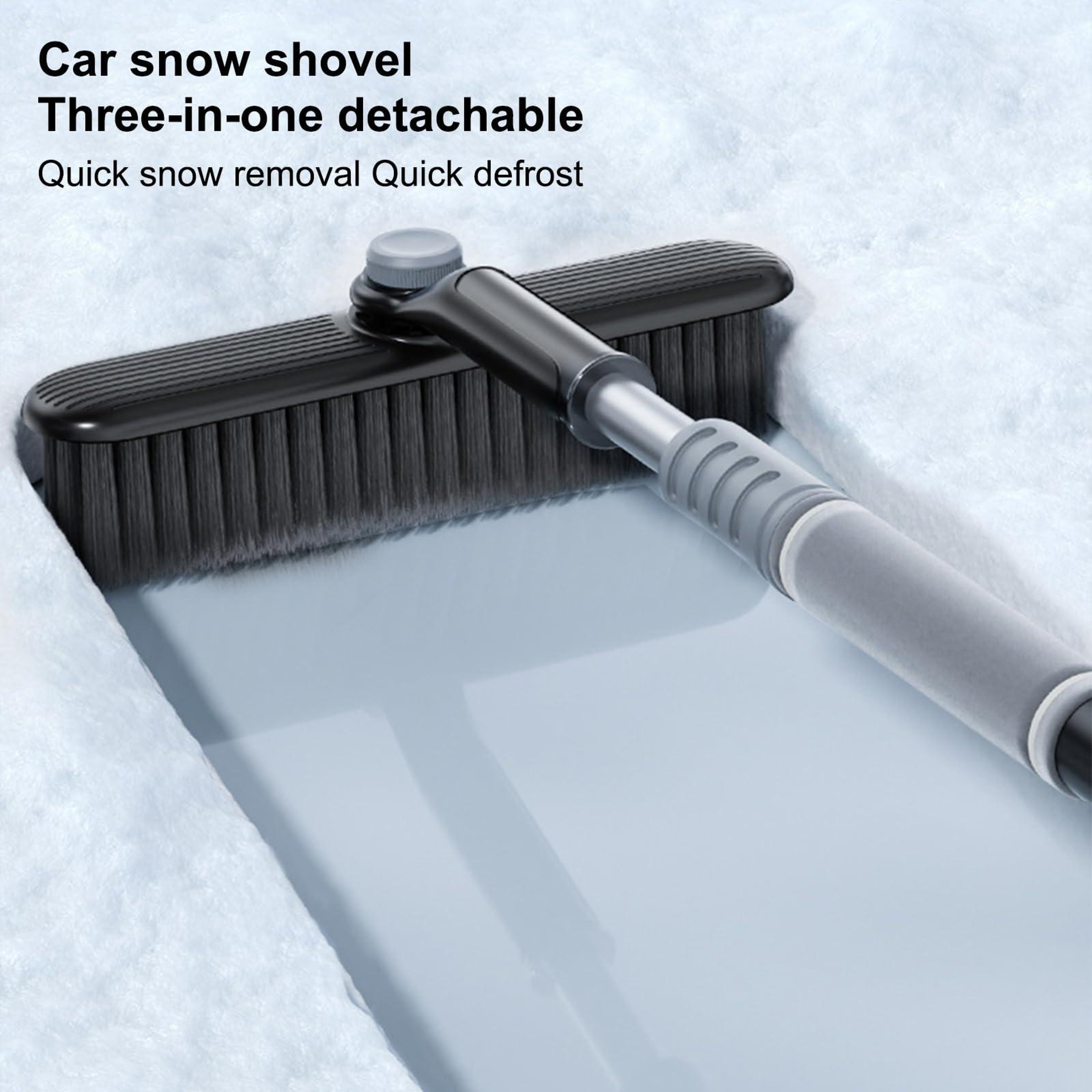 Extendable Car Snow Brush And Ice Scraper With Degree Rotating Head 3