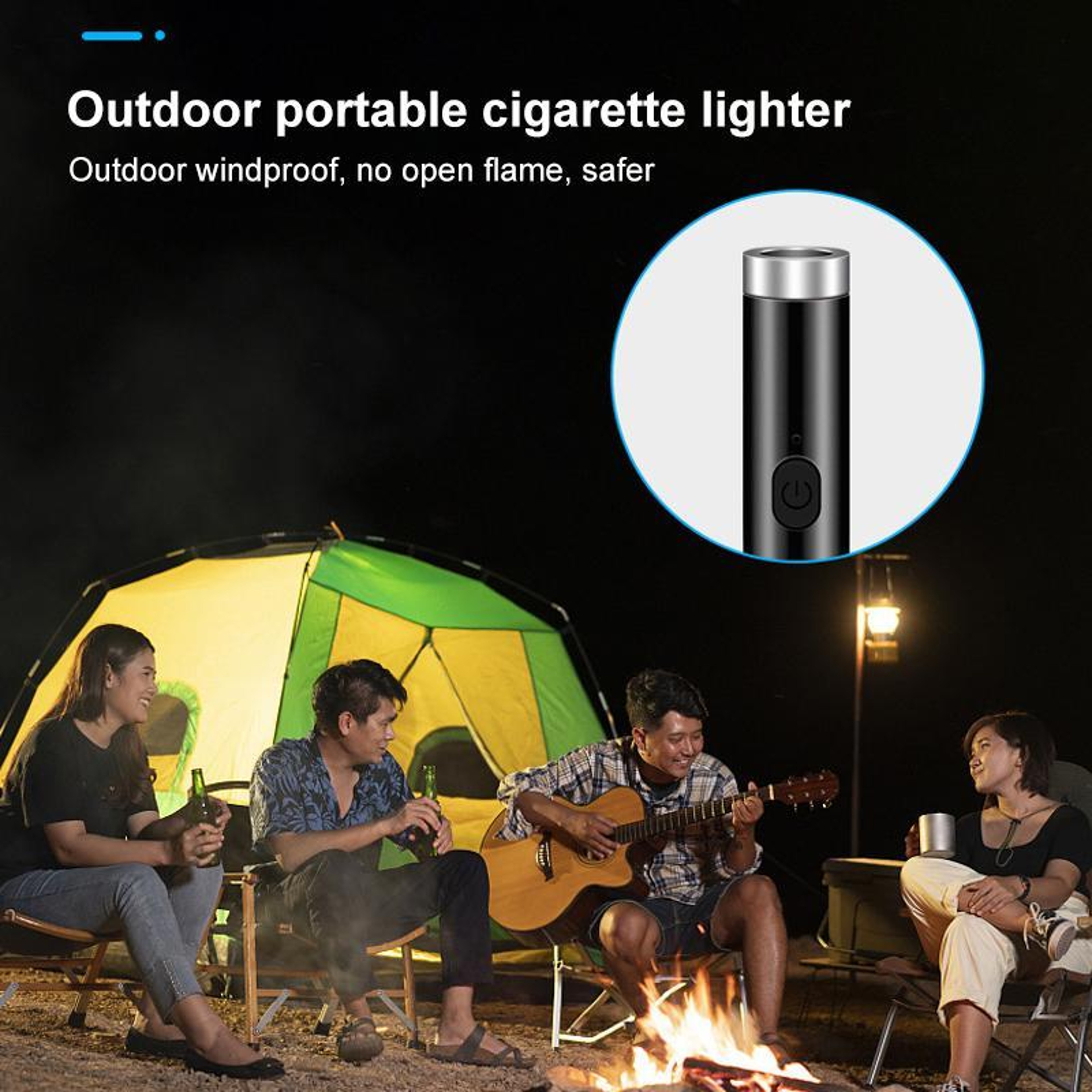 Type C Mini Car Cigarette Lighter USB Rechargeable Electric Lighter Portable Keychain Lighter 7