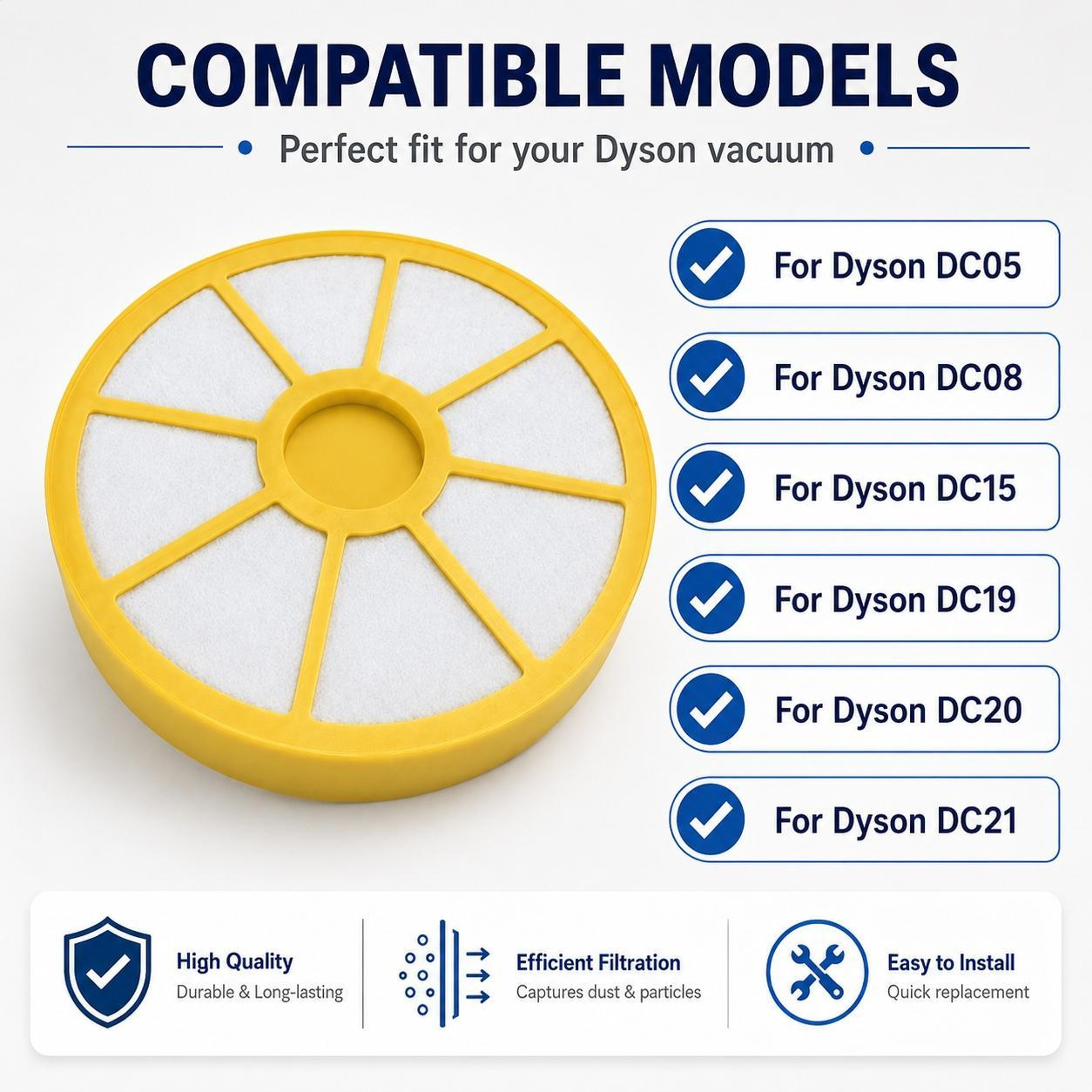 Dyson Vacuum Pre Filter Replacement Washable Dust Filter 5