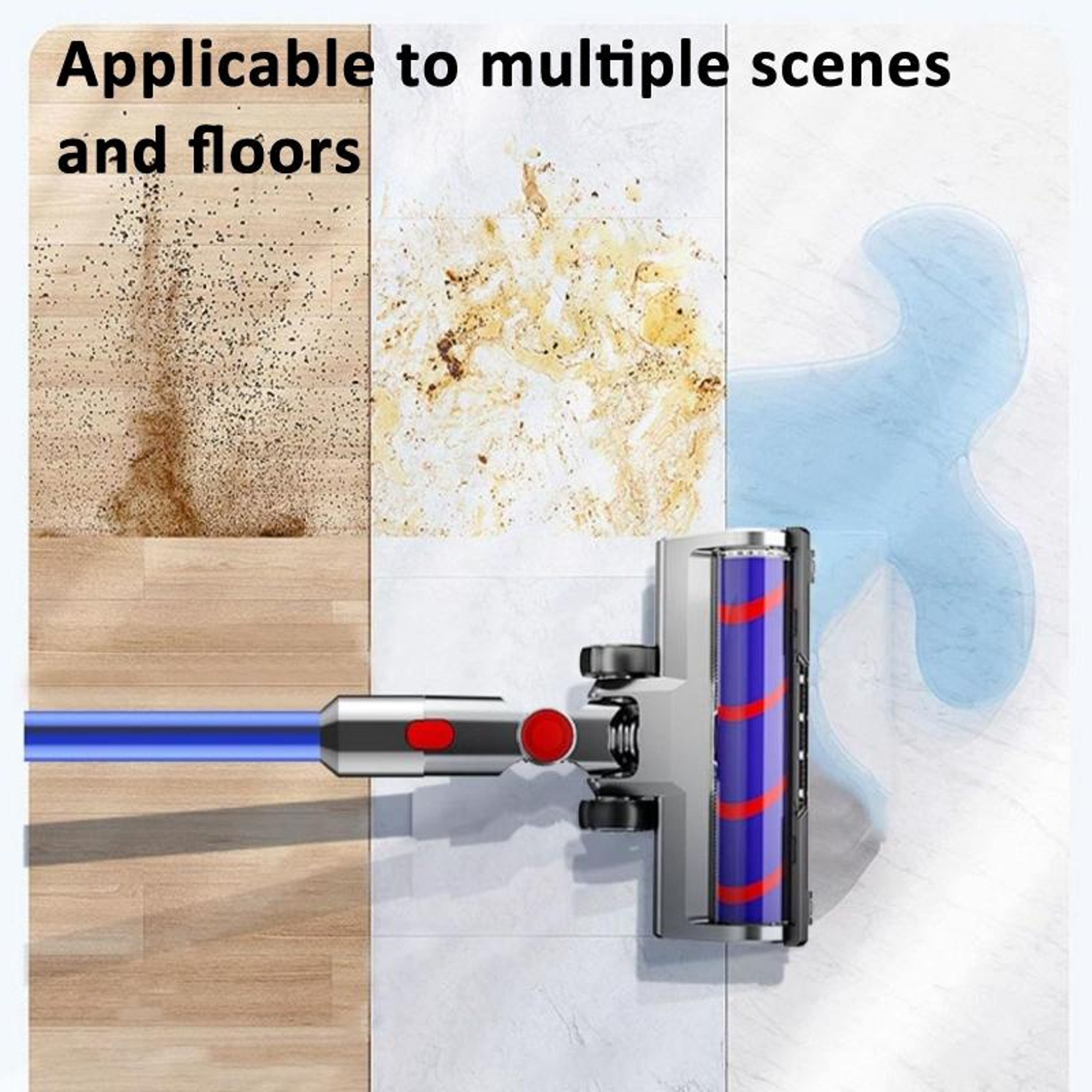 Dyson Soft Roller Cleaner Head With LED Vacuum Brush Attachment 5