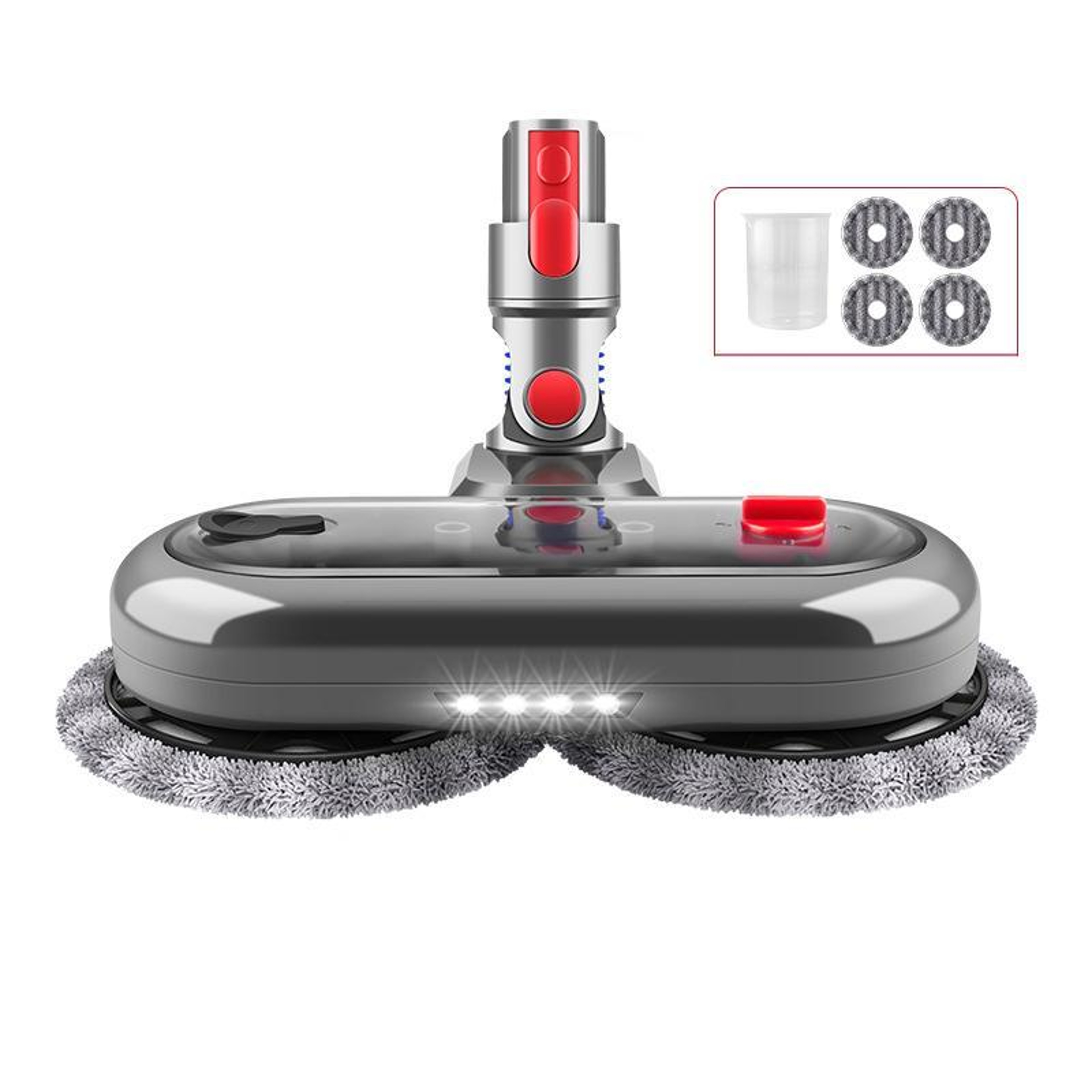 Electric Mop Head Attachment For Dyson With 4 Reusable Mop Pads 0