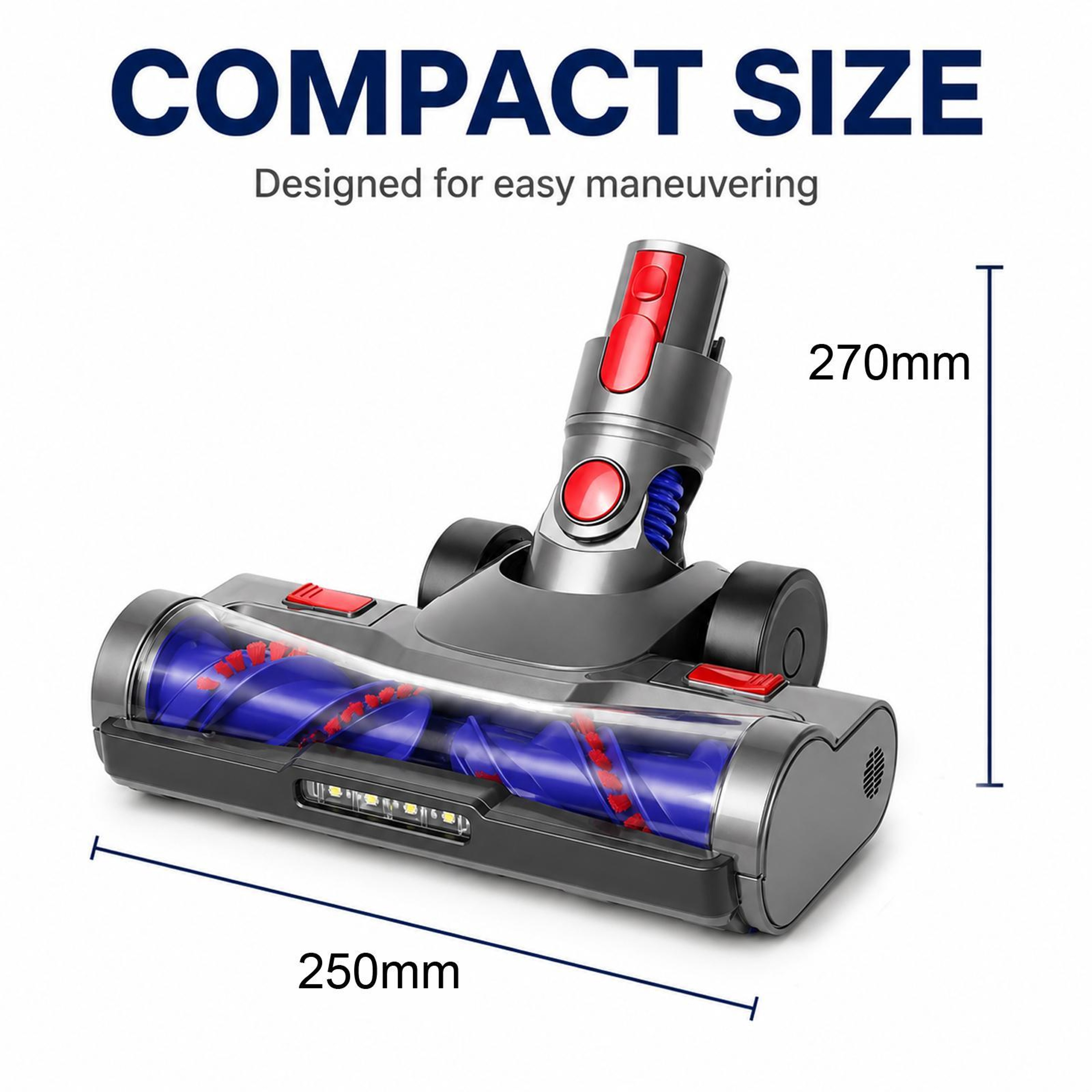 V7 V8 V10 V11 Motorized Floor Brush Replacement Vacuum Head – view 2