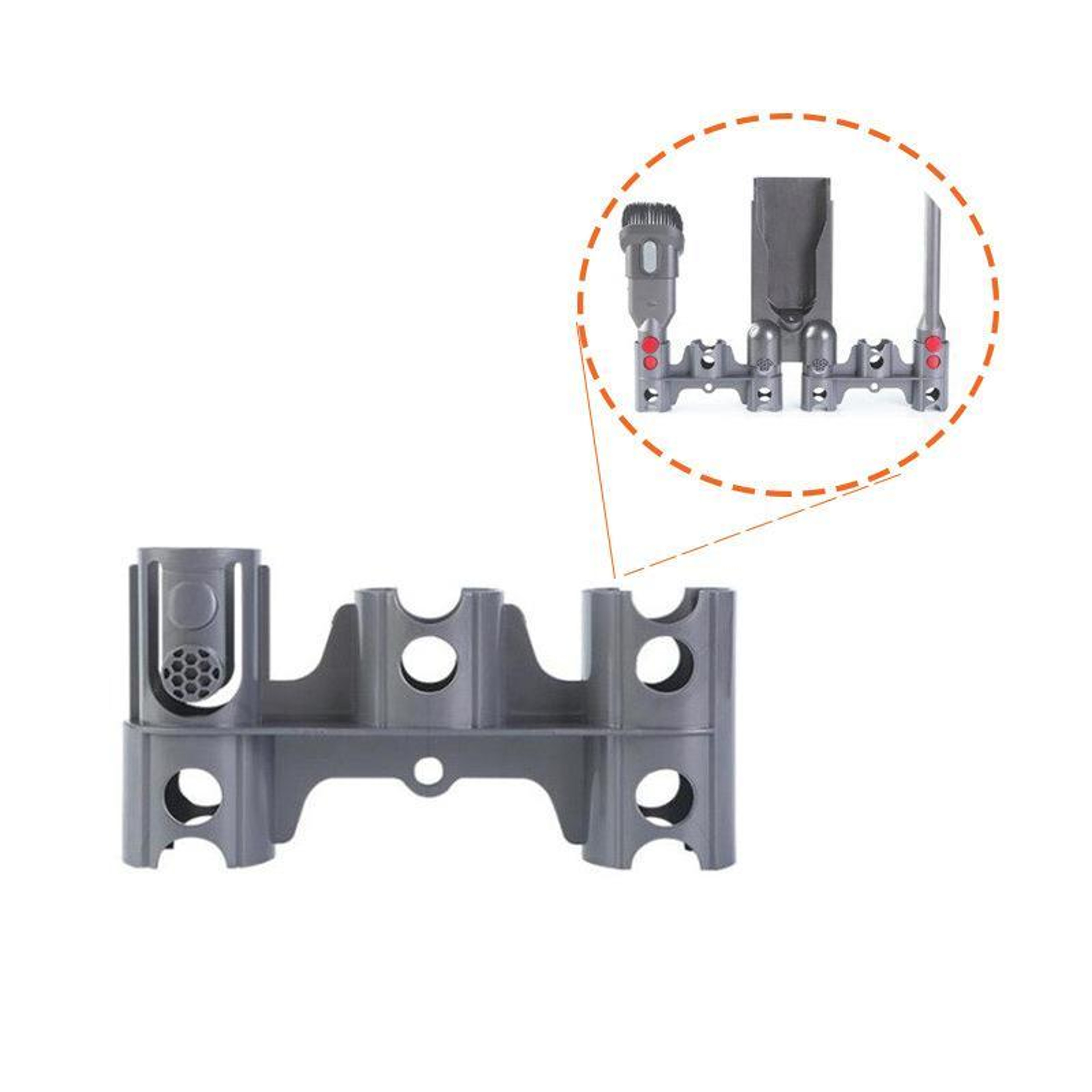Dyson Accessory Holder Storage Rack Wall Mount Vacuum Attachment Organizer – view 1