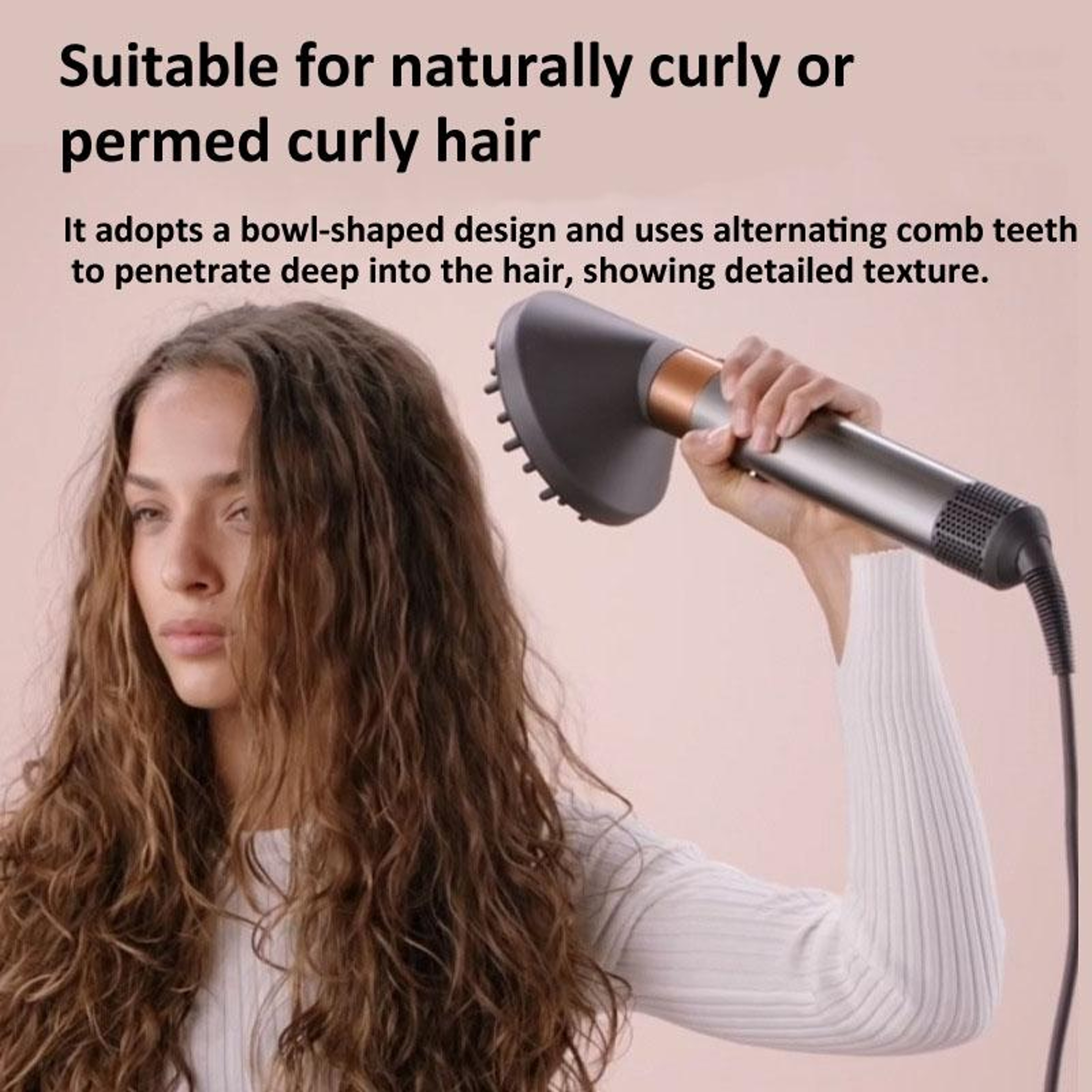 Dyson Airwrap Diffuser Attachment Replacement Nozzle For Defined Natural Curls 5