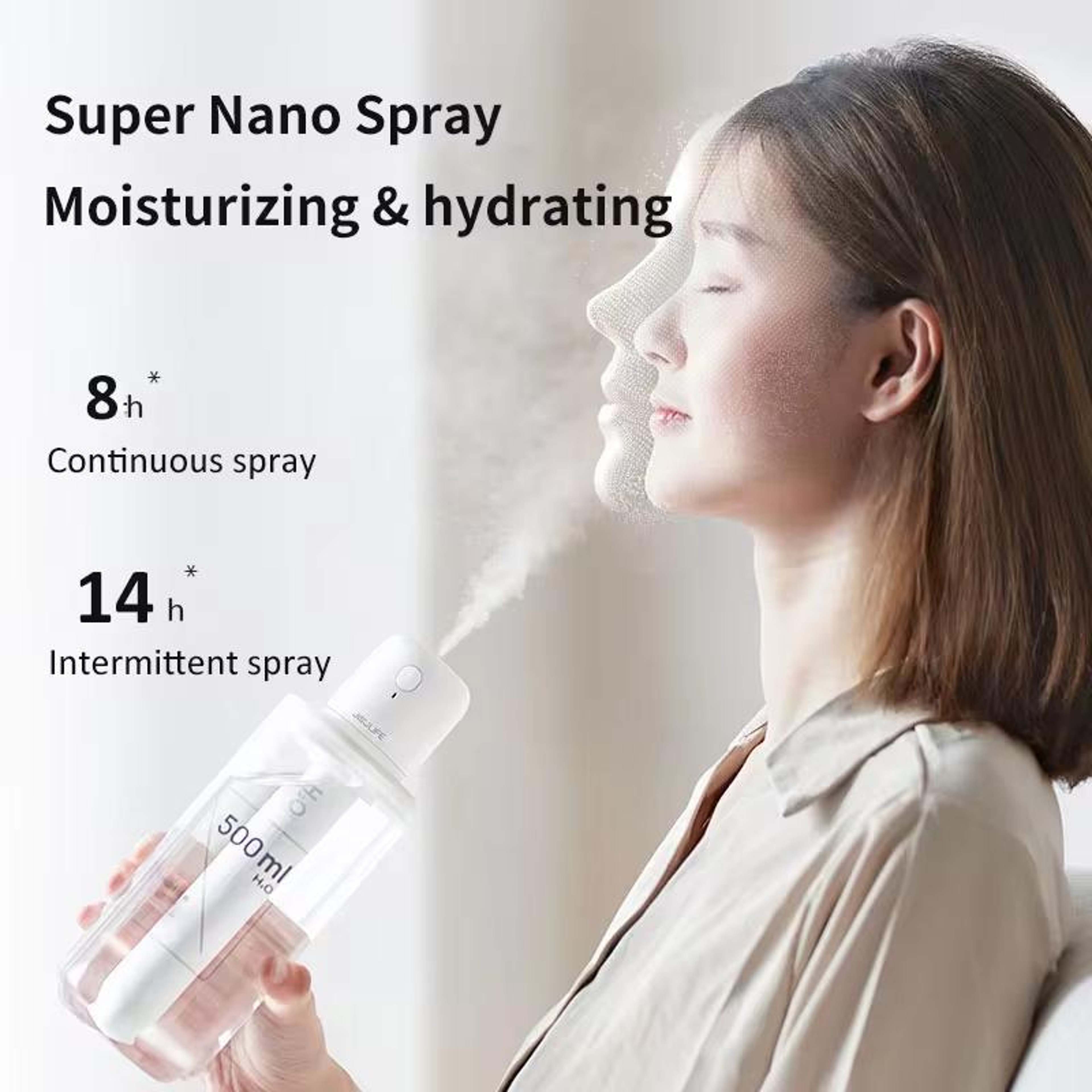 Wireless Portable Humidifier High Mist USB Rechargeable Humidifier No Water Tank Design 3