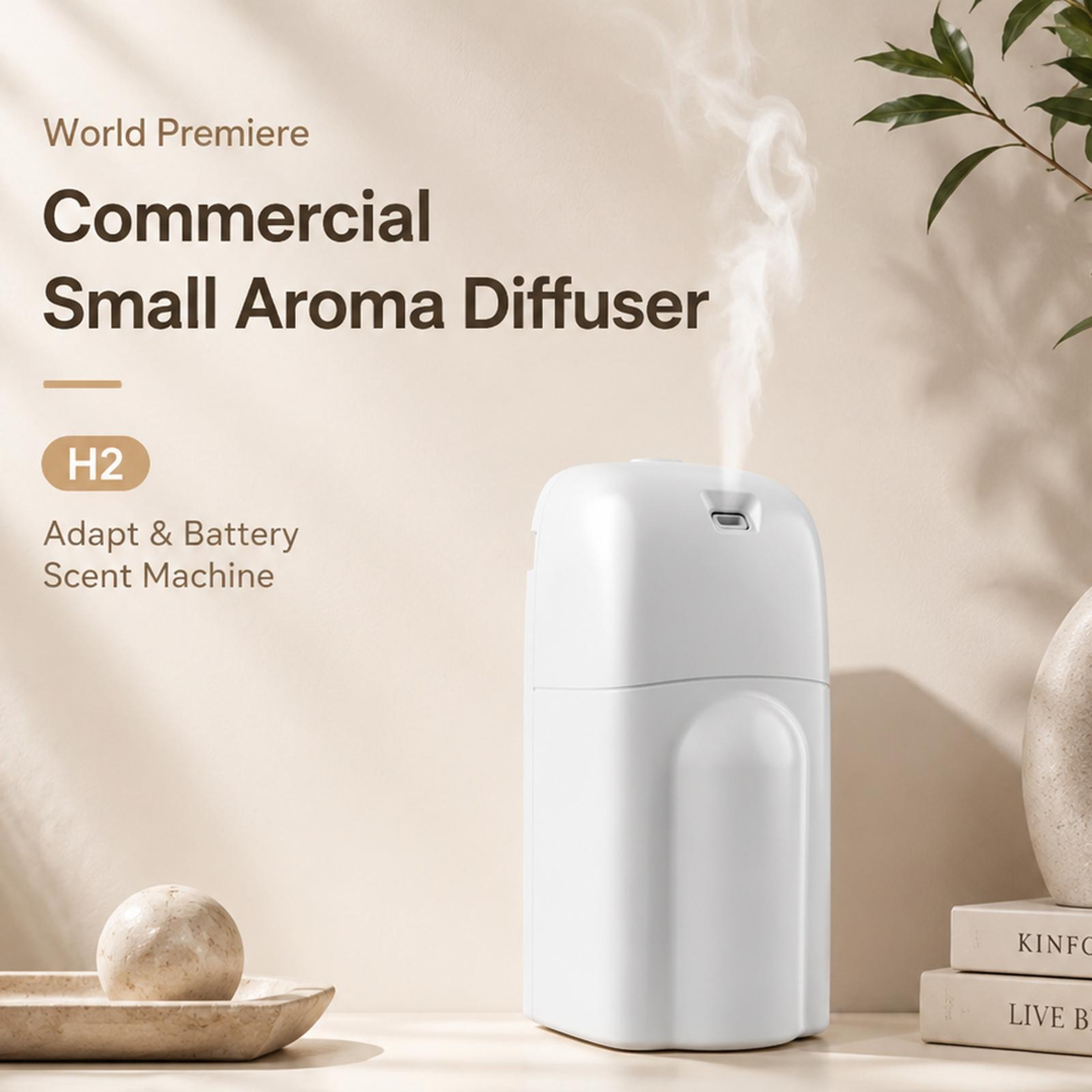 Smart Essential Oil Diffuser Automatic Aromatherapy Diffuser Air Scent Machine For Home Office 3