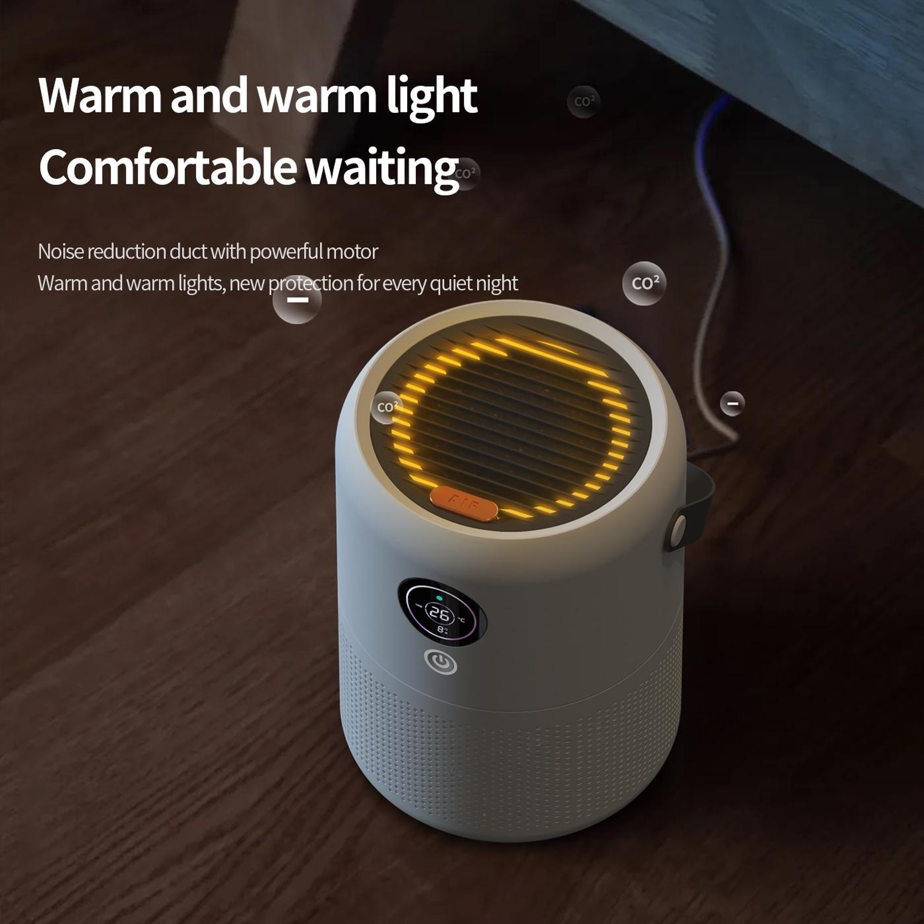 Desktop Air Purifier With UV Sterilization Negative Ion Technology And Smart Air Quality Display 5