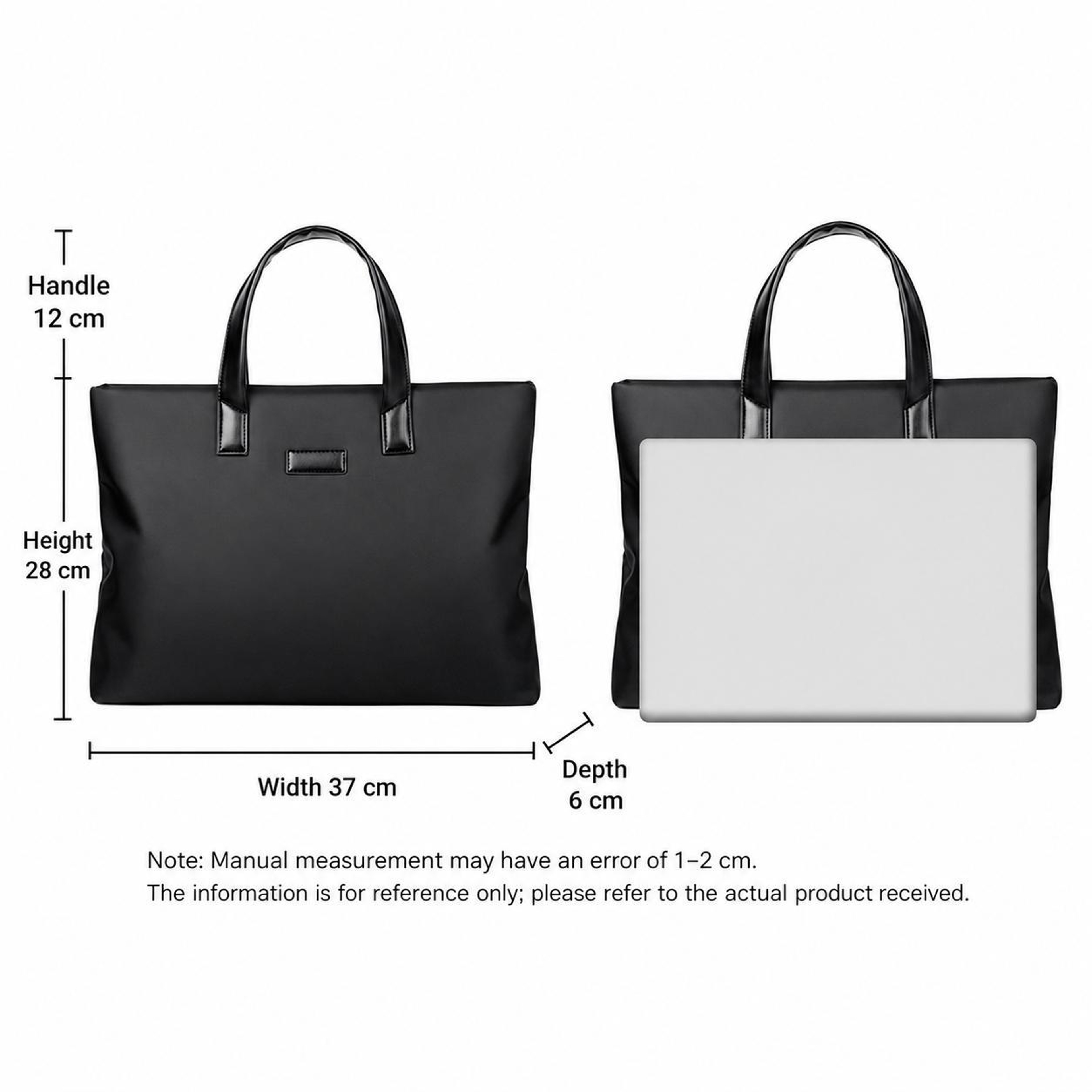 Mens Business Briefcase Multi Pocket Laptop Briefcase for Office and Travel – view 11