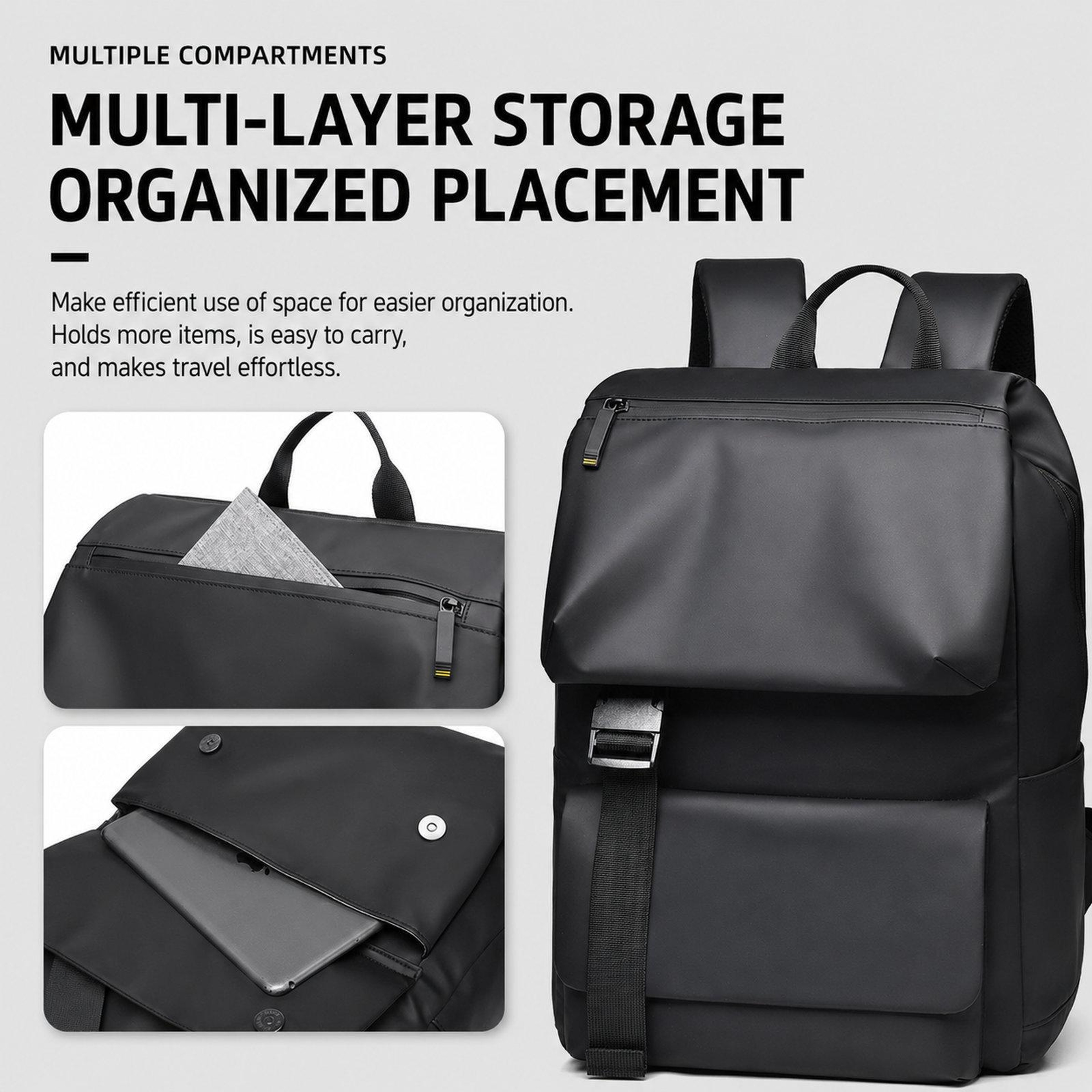 Waterproof Laptop Backpack Large Capacity Business Travel Backpack For Men 4