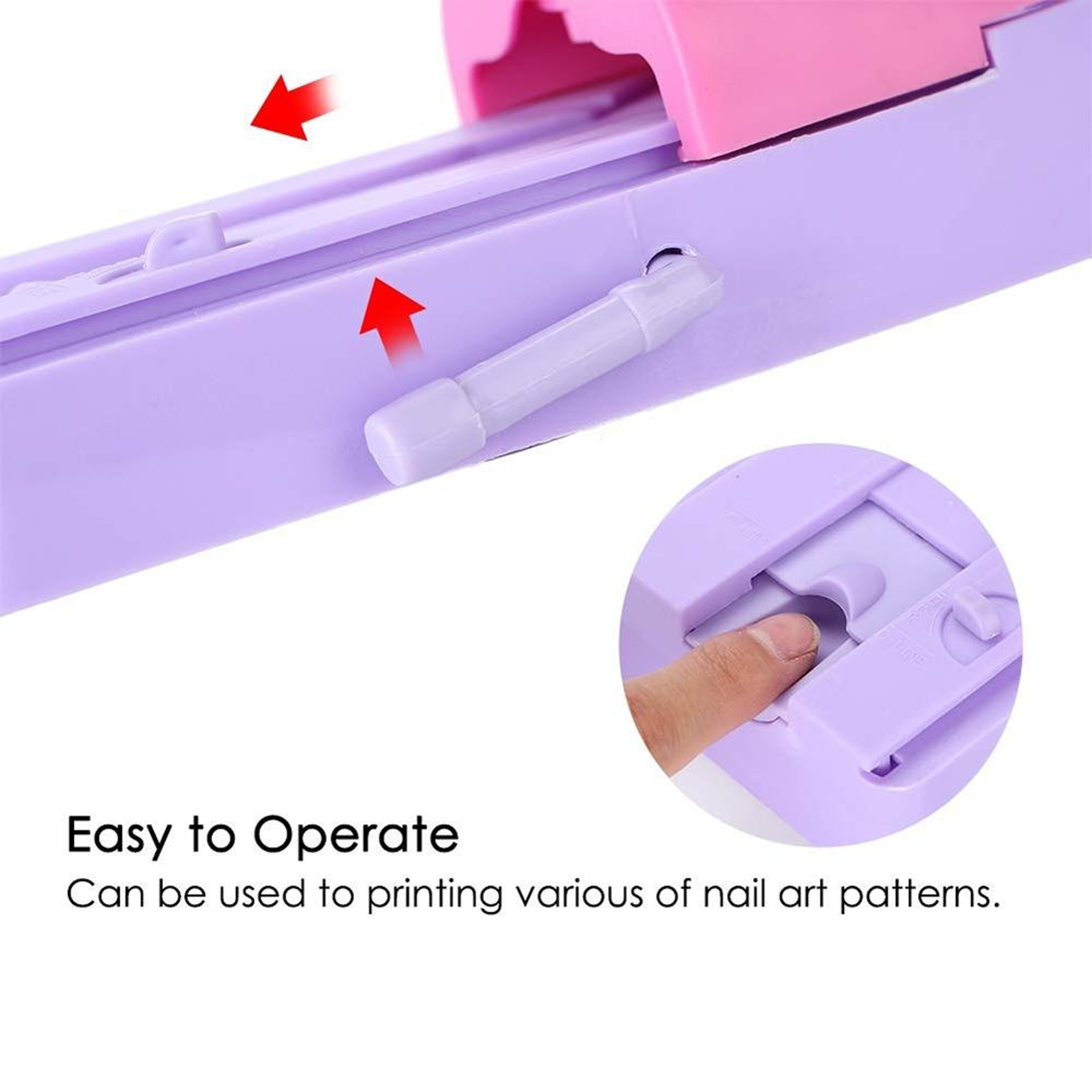 DIY Nail Art Printing Stamp Machine Kit for Salon Quality Nail Stamping Designs – view 4