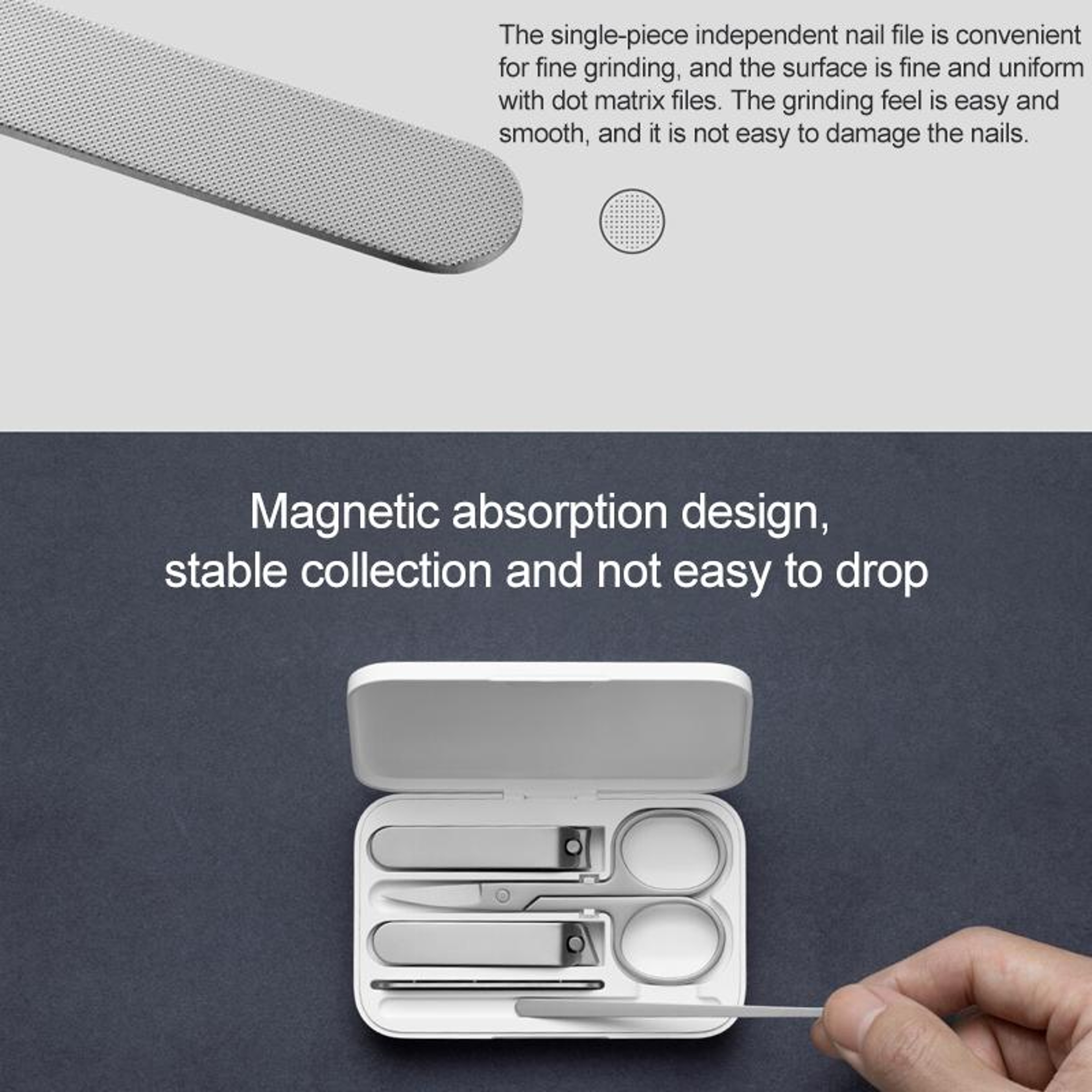 Nail Clipper Set Manicure Kit with Portable Magnetic Storage Case – view 10