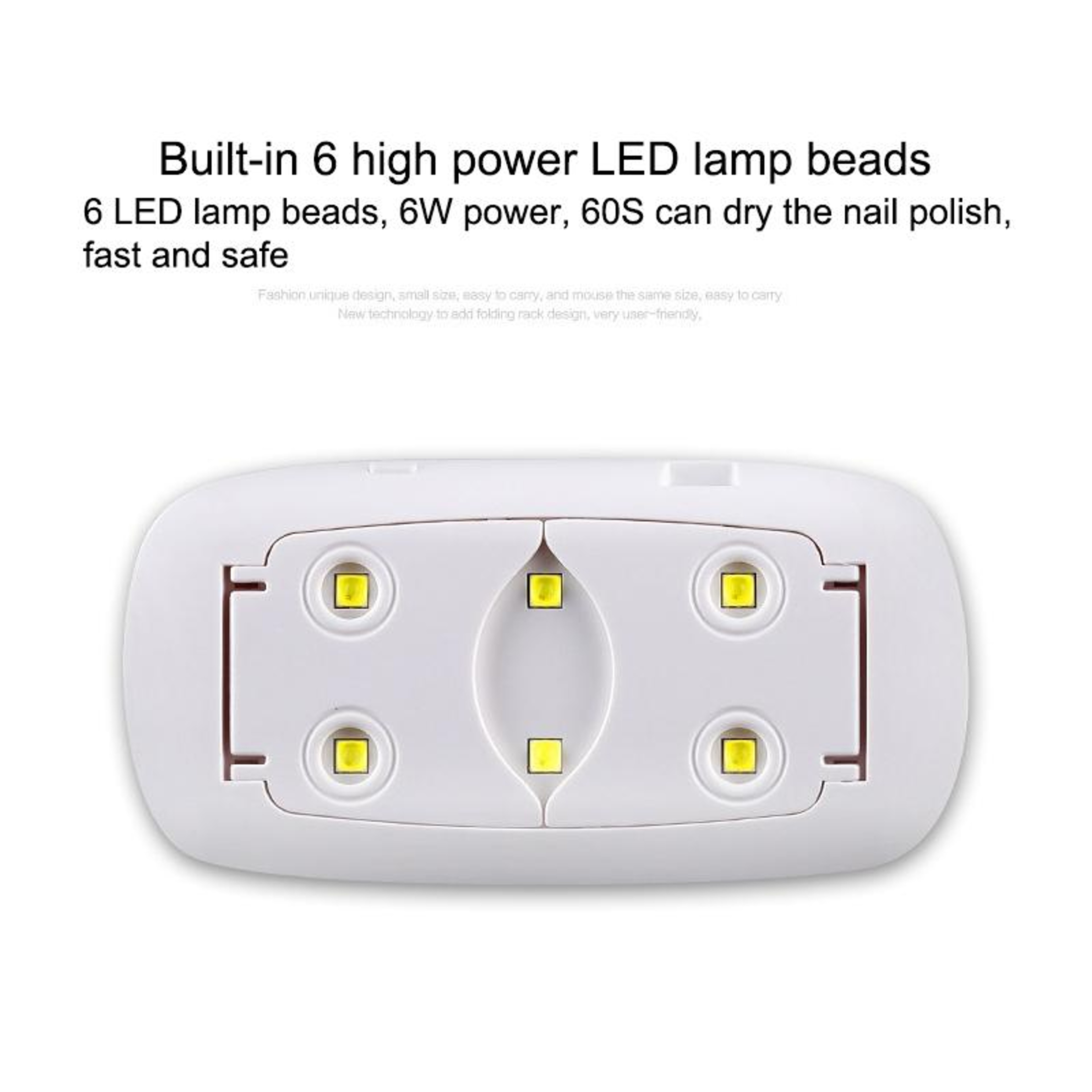 SUN Mini UV LED Nail Lamp Portable Gel Nail Dryer USB Curing Light for Home and Travel – view 7