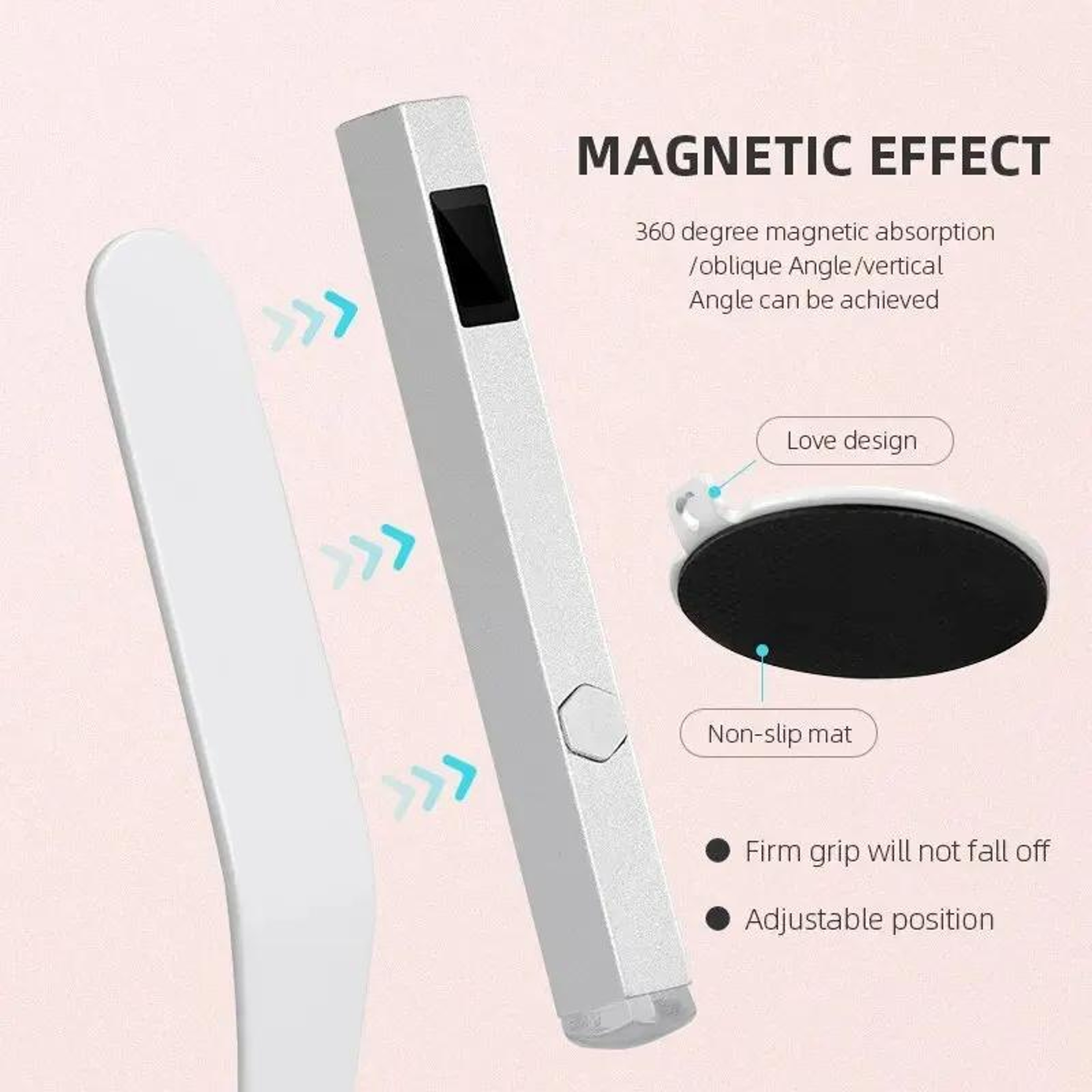 Professional UV Nail Lamp With Magnetic Bracket Timer Settings For Fast Gel Nail Curing 7