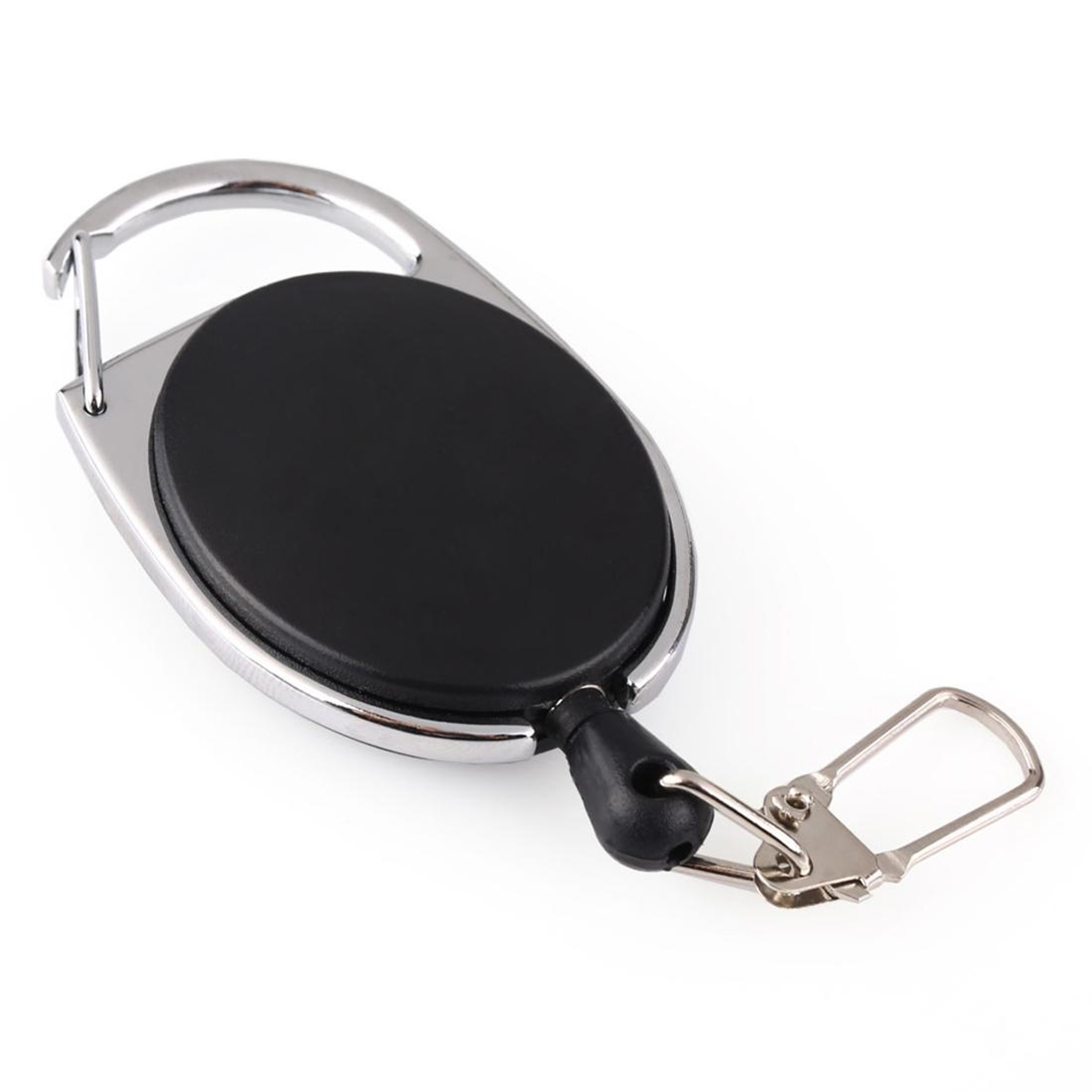 Retractable Wire Rope Keychain with Belt Clip EDC Key Ring Holder – view 2
