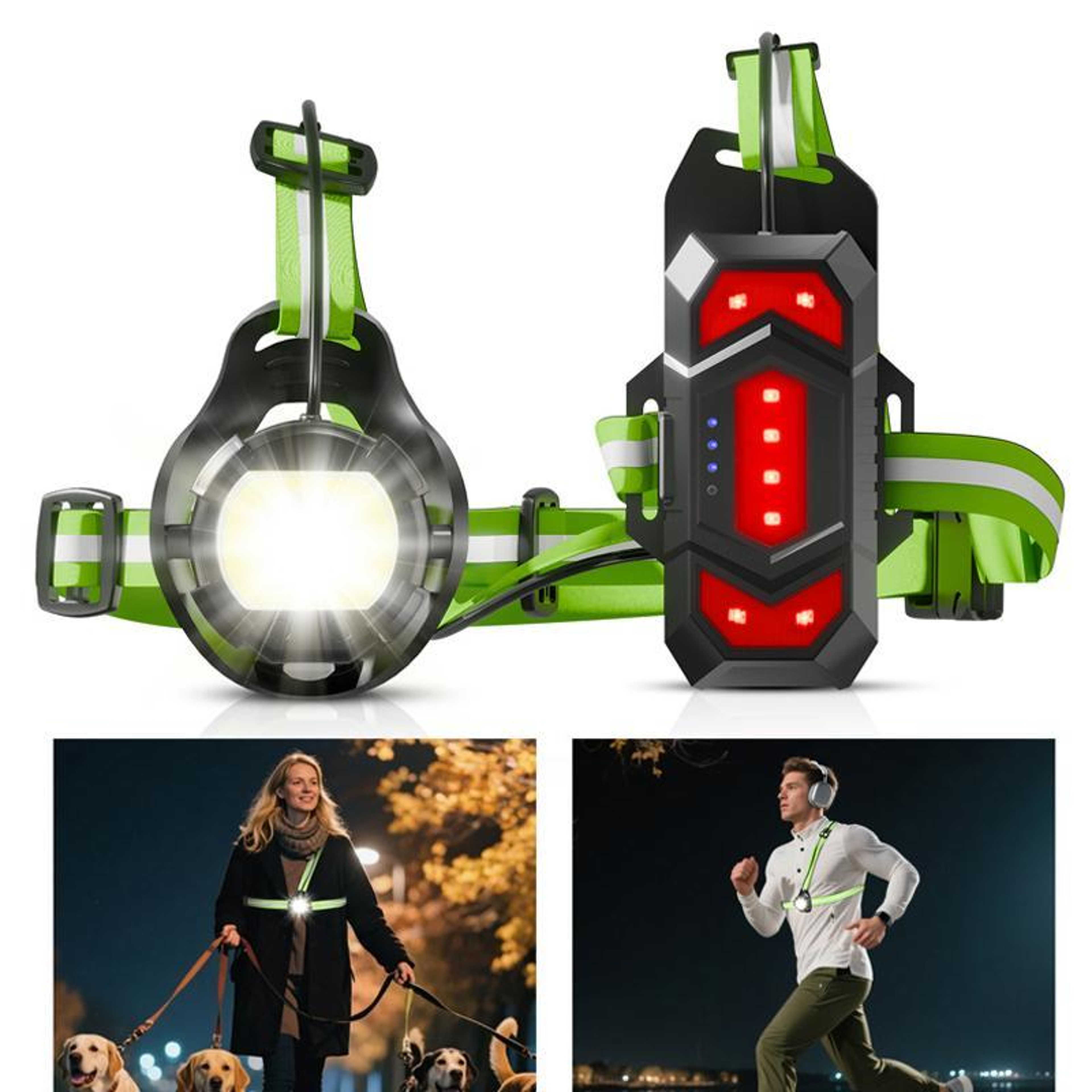 LED Chest Light Rechargeable Cycling Warning Light For Running And Night Safety 1