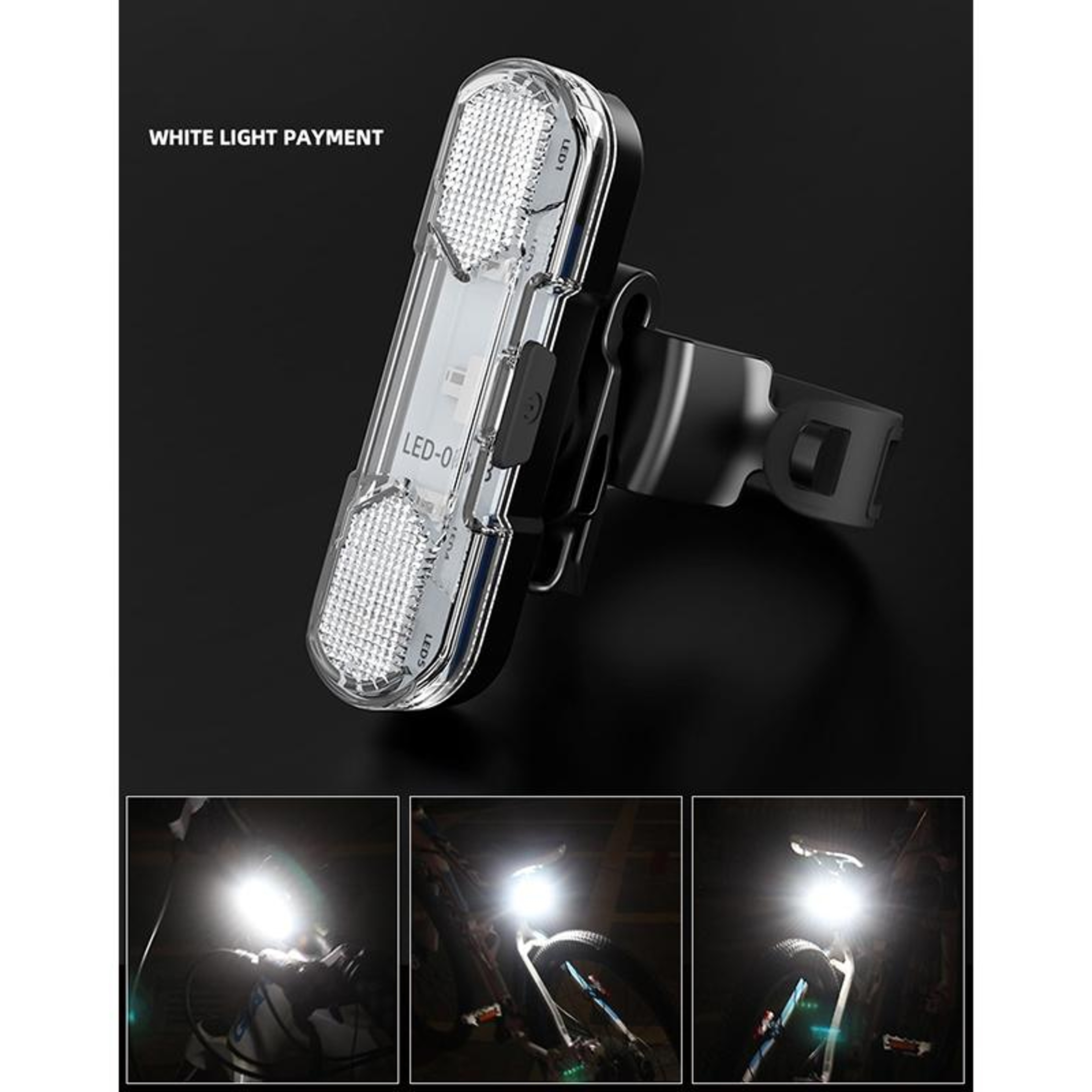 USB Rechargeable Bike Tail Light Bright LED Bicycle Taillight For Safe Night Cycling 4