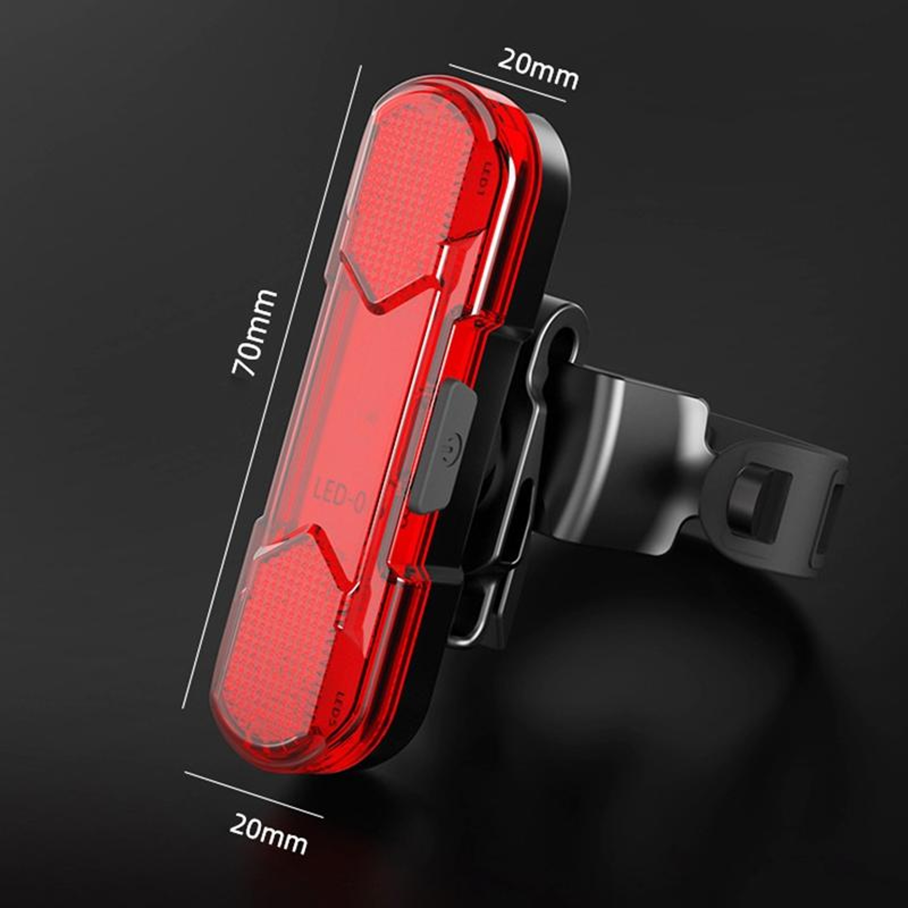 USB Rechargeable Bike Tail Light Bright LED Bicycle Taillight For Safe Night Cycling 6