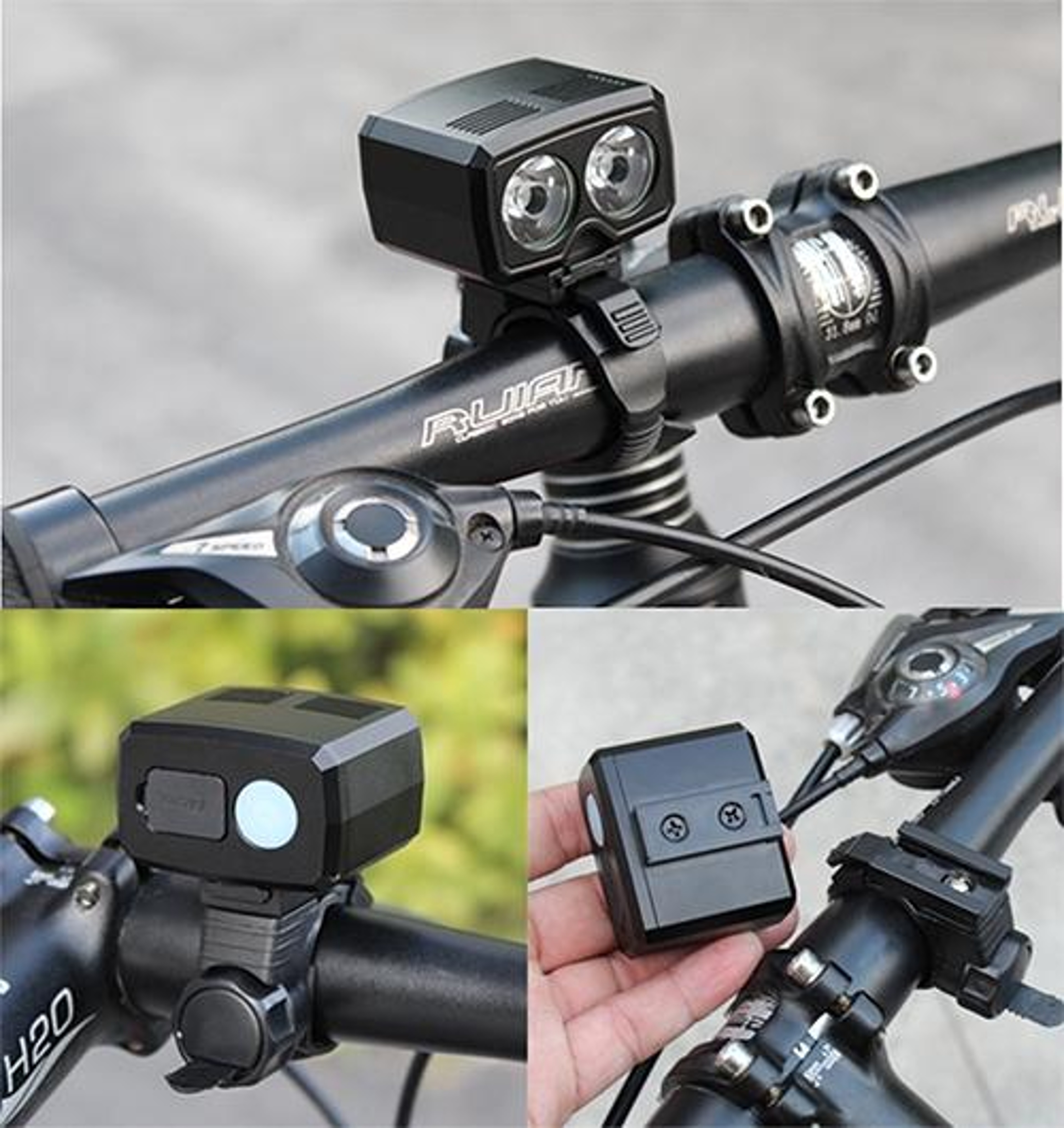 USB Rechargeable LED Bike Headlight Bicycle Front Light With Lighting Modes 6