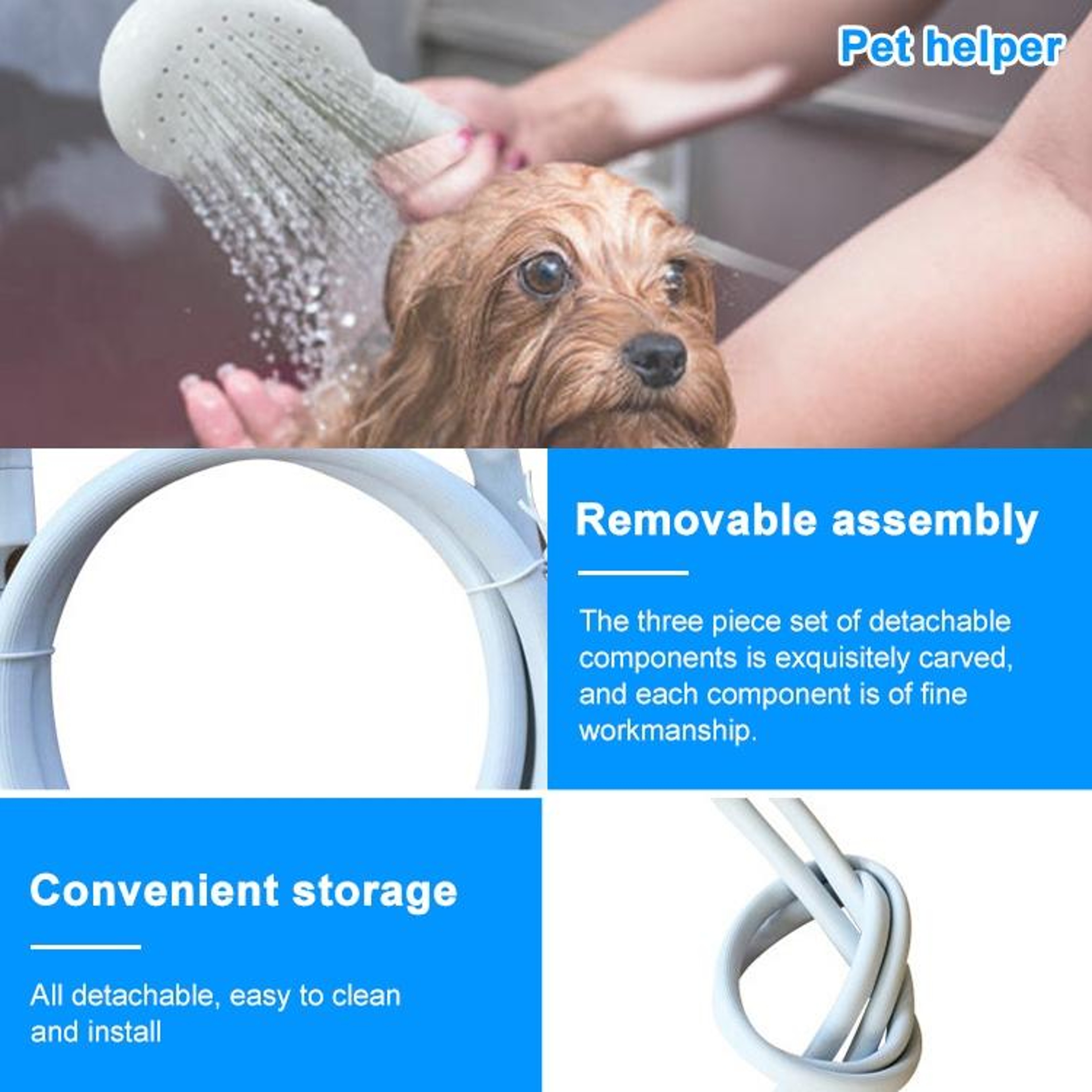 High Pressure Handheld Shower Head Water Saving Round Bathroom Shower Head 3