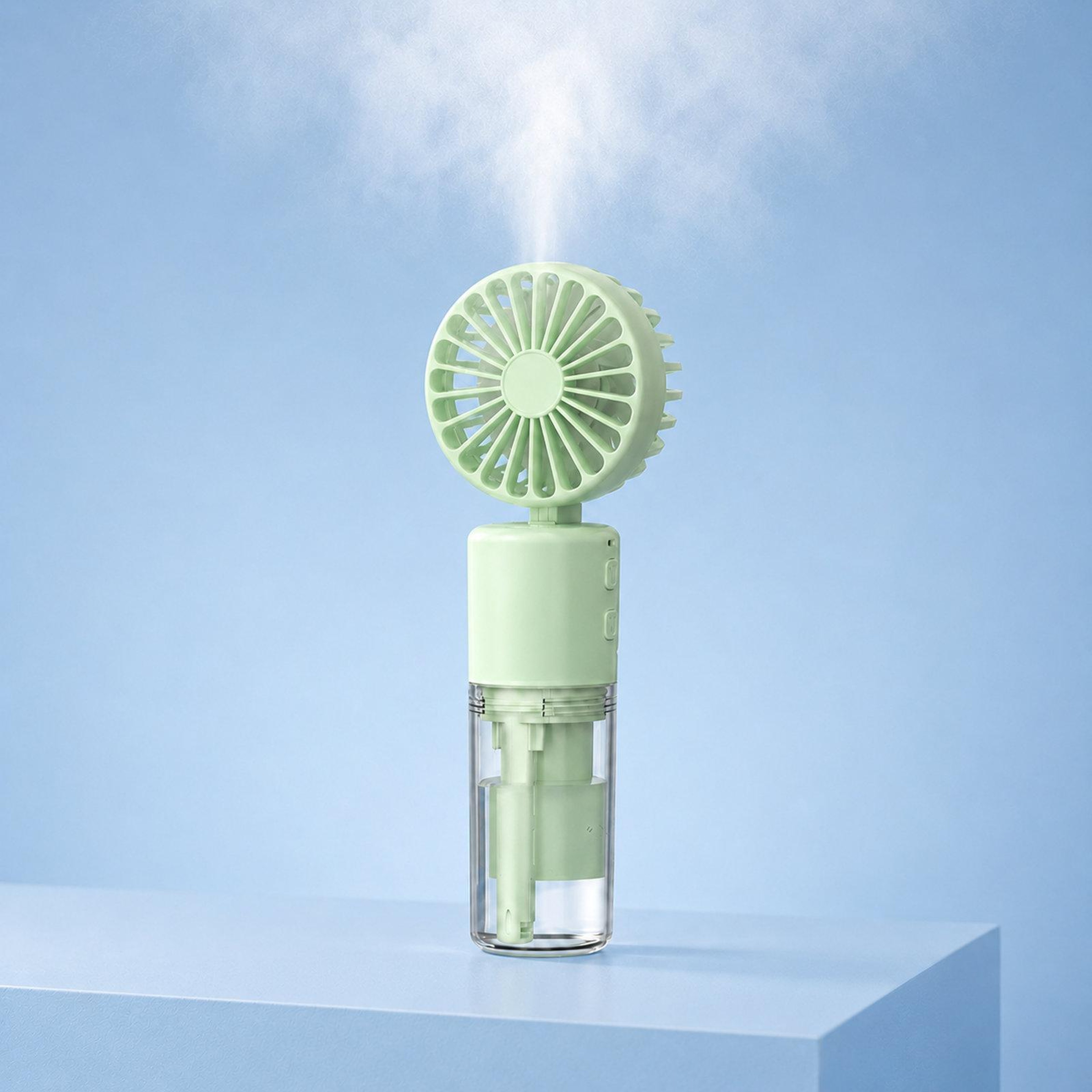 Portable Misting Fan Rechargeable Mini Personal Cooling Fan With Water Spray And Foldable Neck Stra 13