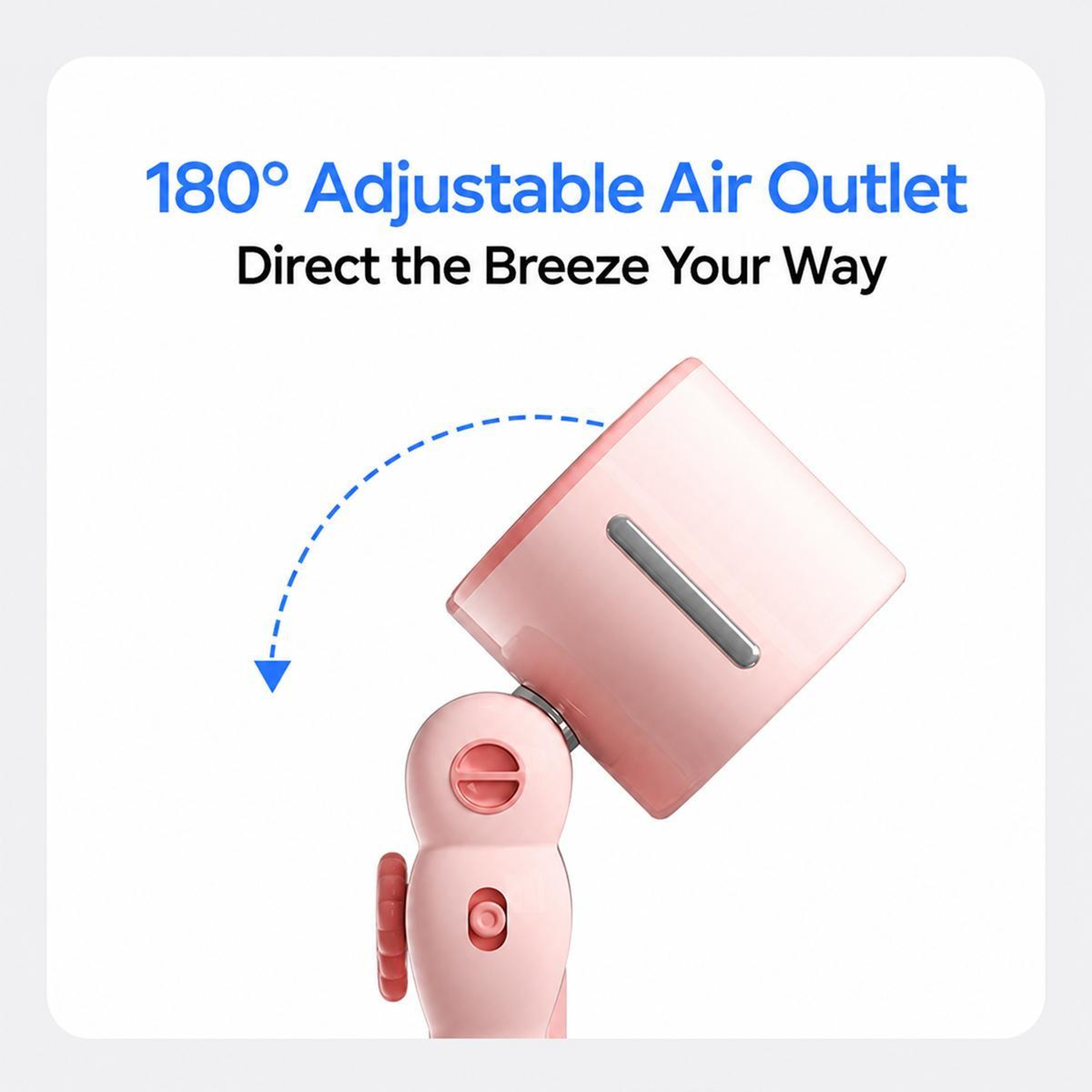 Portable Handheld Fan USB Rechargeable Foldable Cooling Fan with Quiet High Speed Airflow – view 4