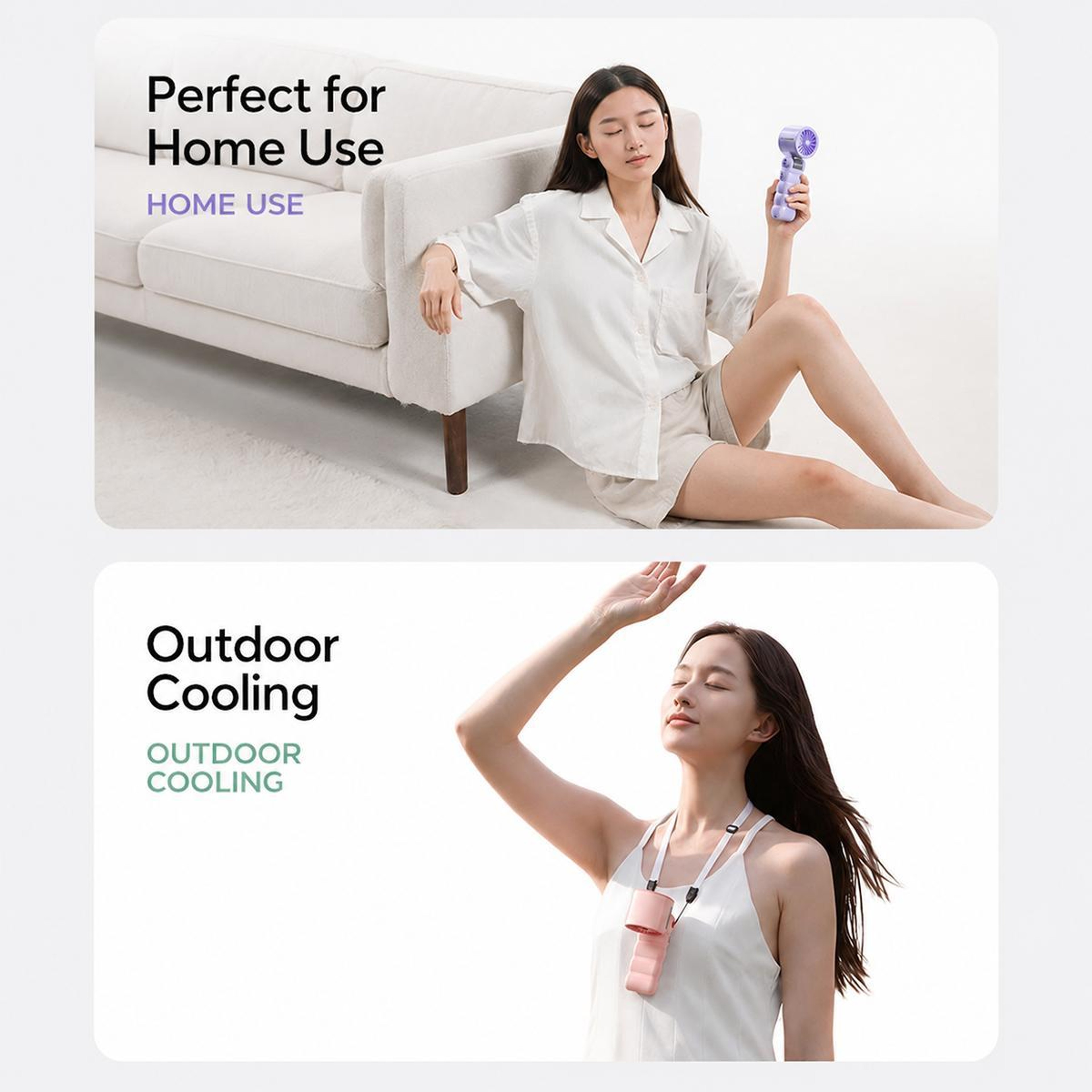 Portable Handheld Fan USB Rechargeable Foldable Cooling Fan with Quiet High Speed Airflow – view 10