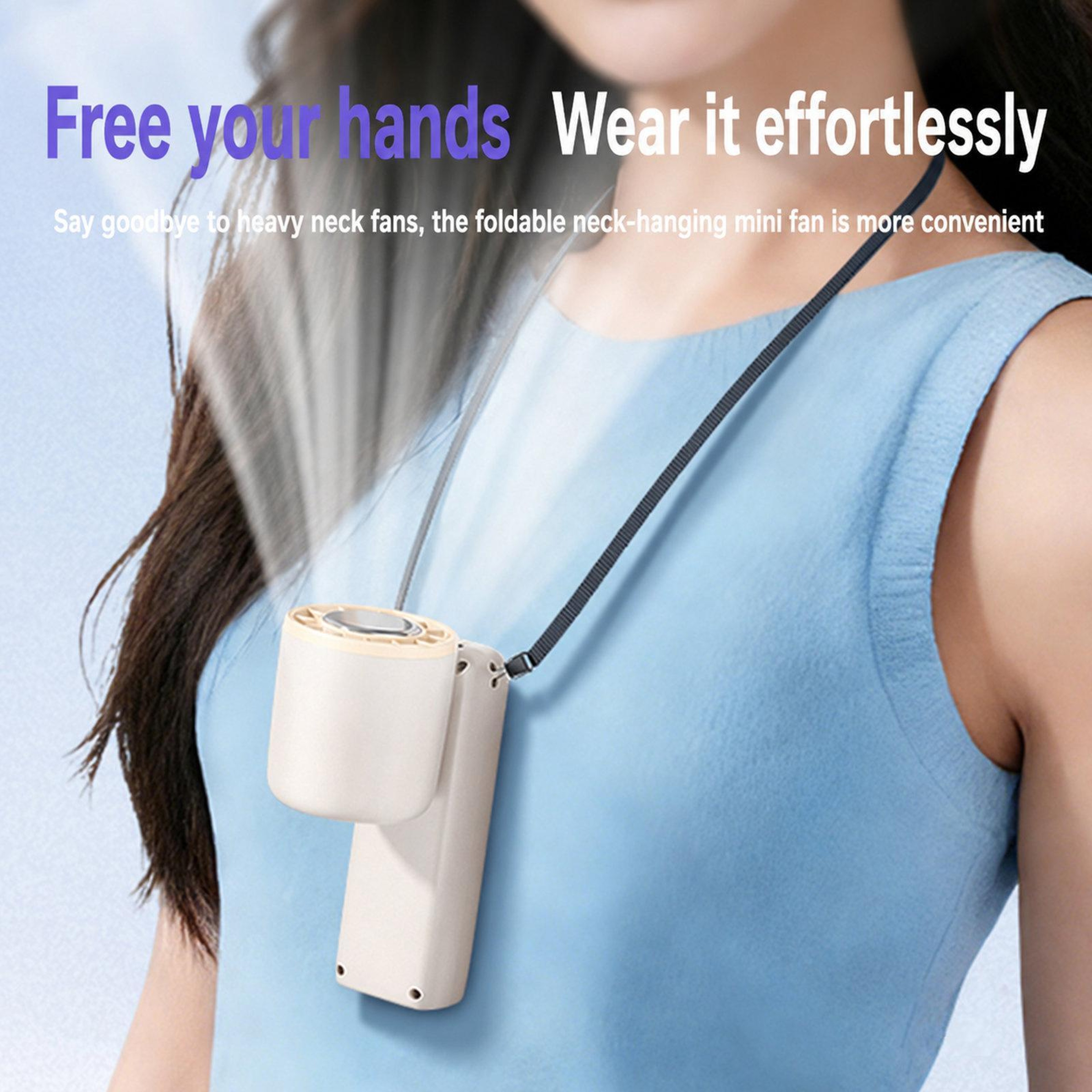 Portable Handheld Fan With Ice Cooling Digital Display  Speed Rechargeable Airflow 1