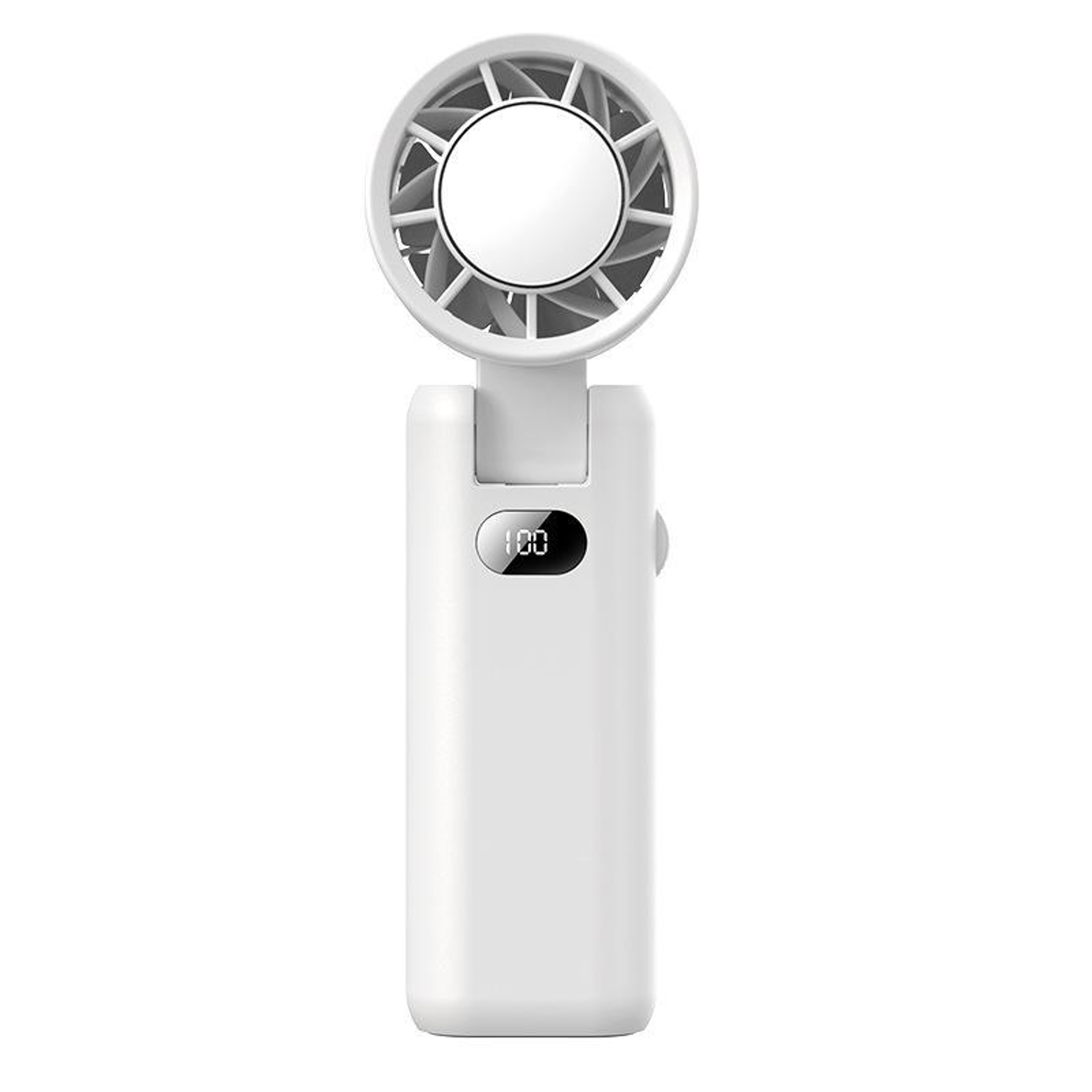 Handheld Cooling Fan with Ice Cooling Plate, Foldable Portable Mini Fan & Battery Display – view 14