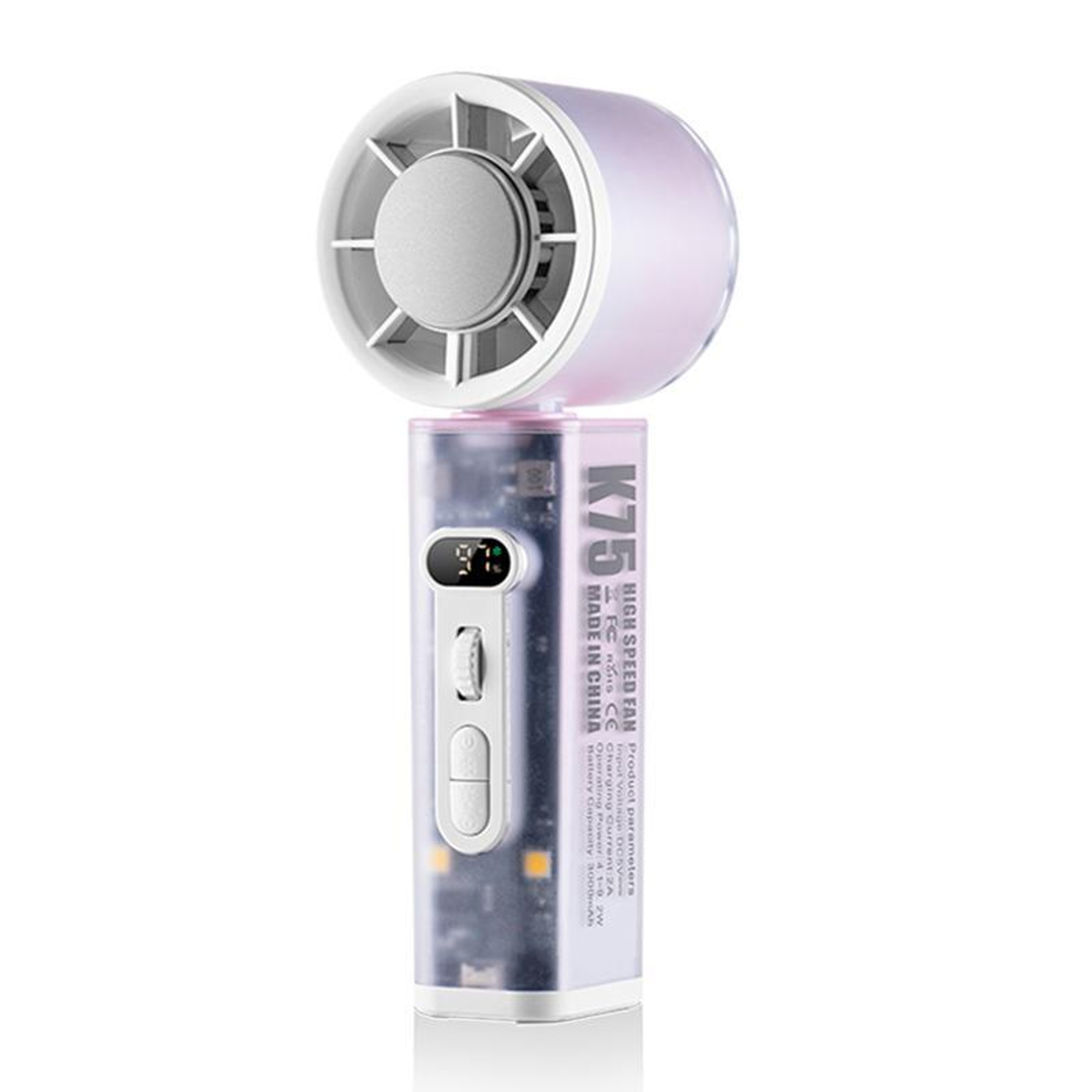 Handheld Cooling Fan with Auto Oscillation, LED Display & Rechargeable Portable Cooling – view 10
