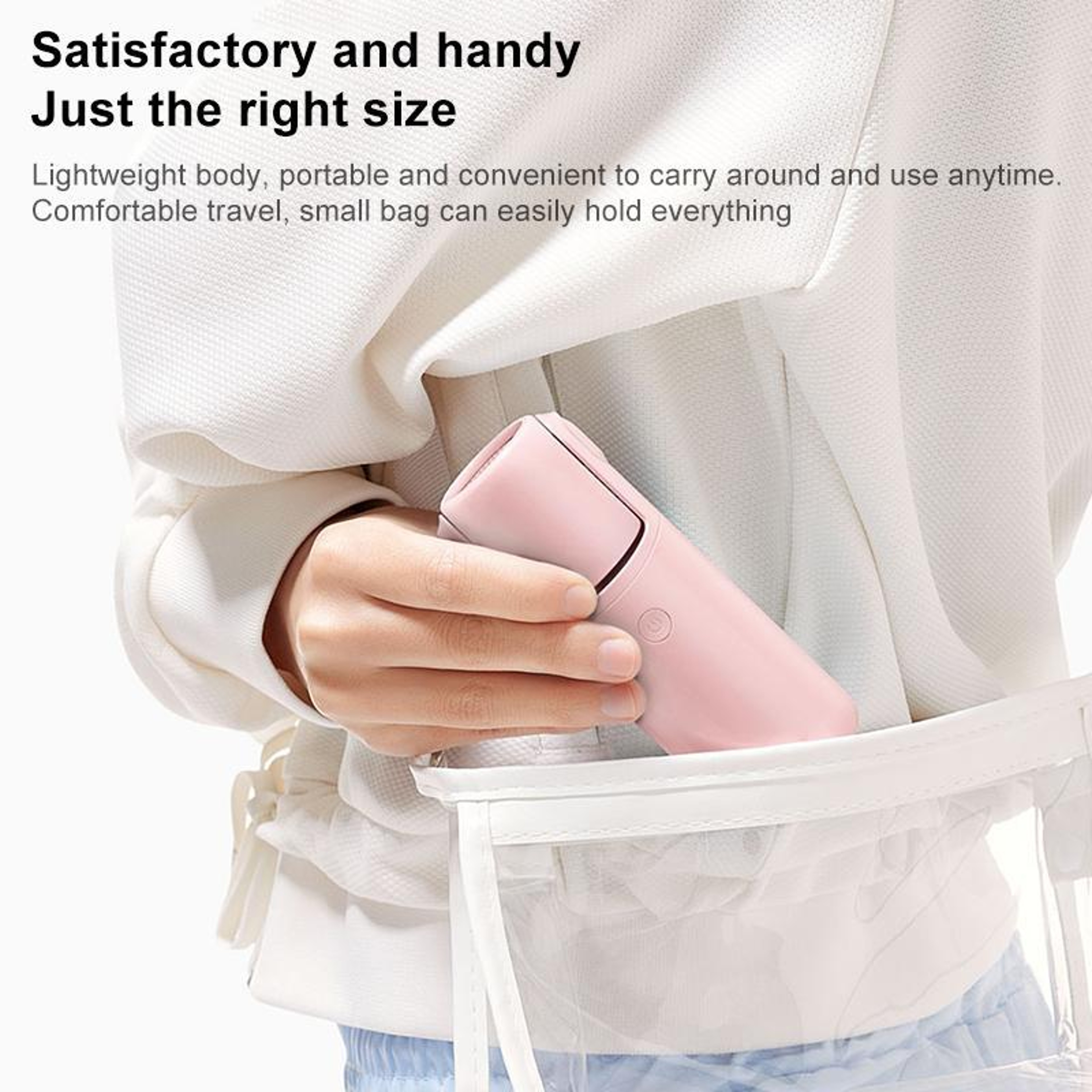 Portable Handheld Fan With Digital Display Foldable Rechargeable Mini Cooling Fan 10