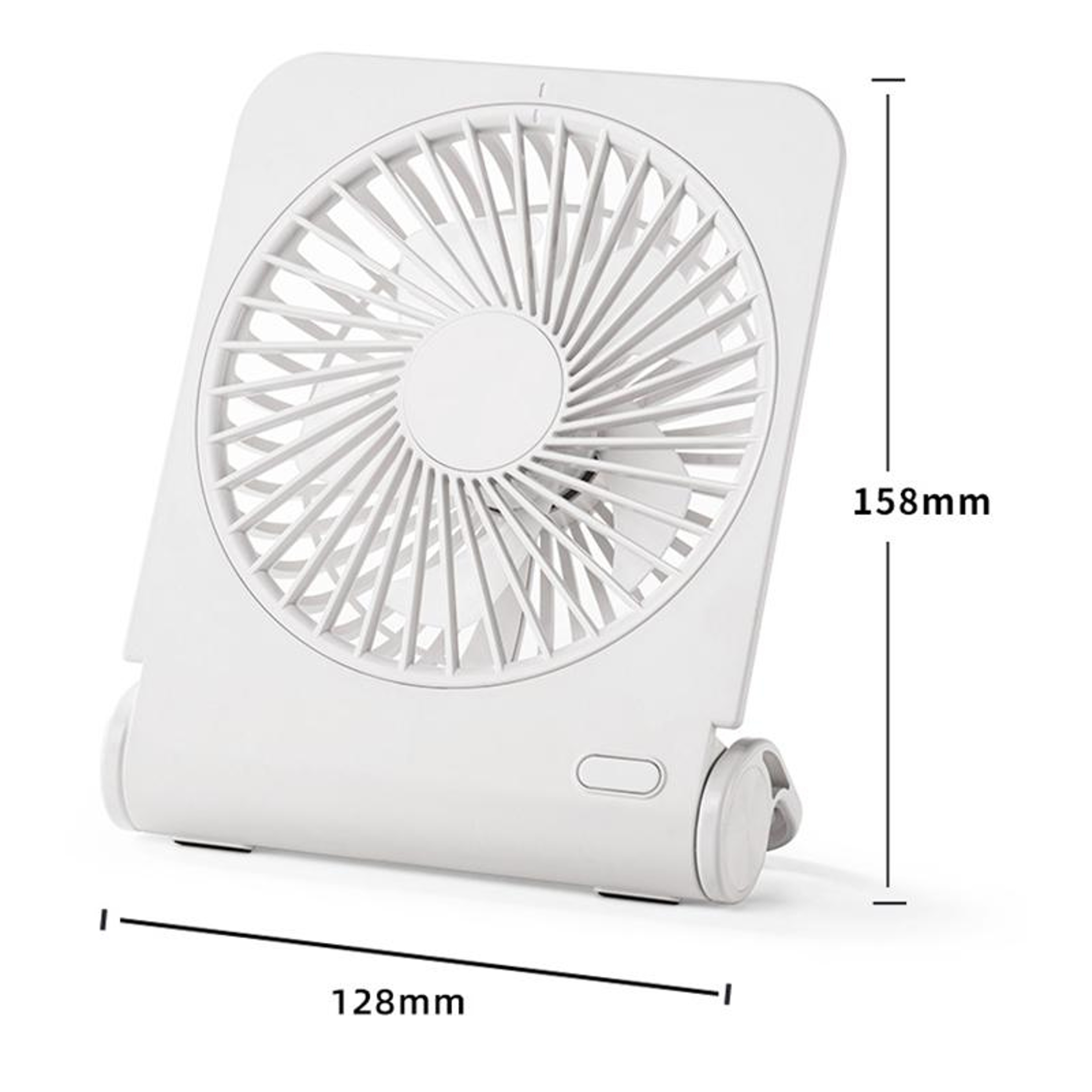 Portable USB Desk Fan Rechargeable Type-C Fan with Speed Adjustable Airflow – view 2