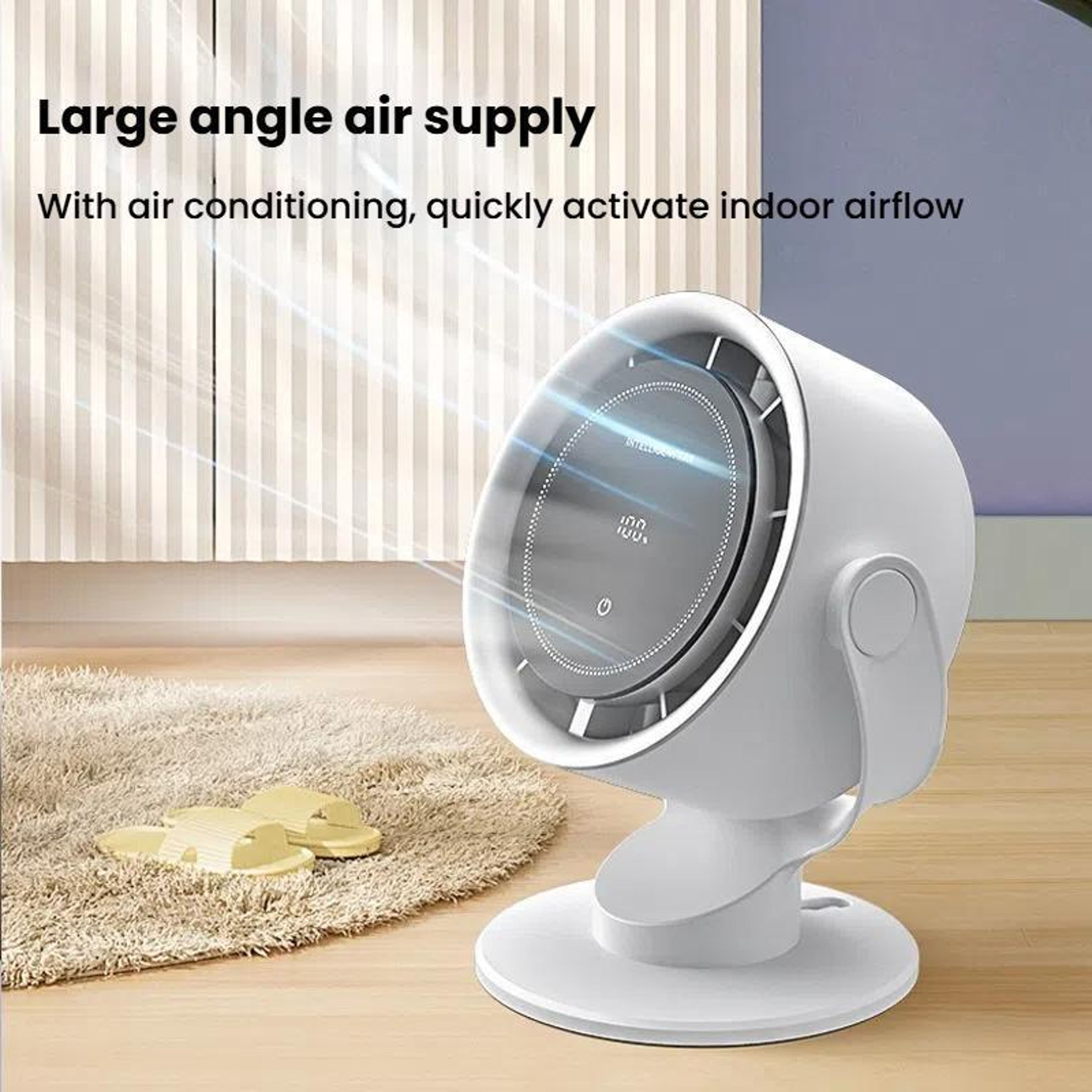 Rechargeable Desk Fan Wall Mount Fan USB Turbo Cooling Fan 2
