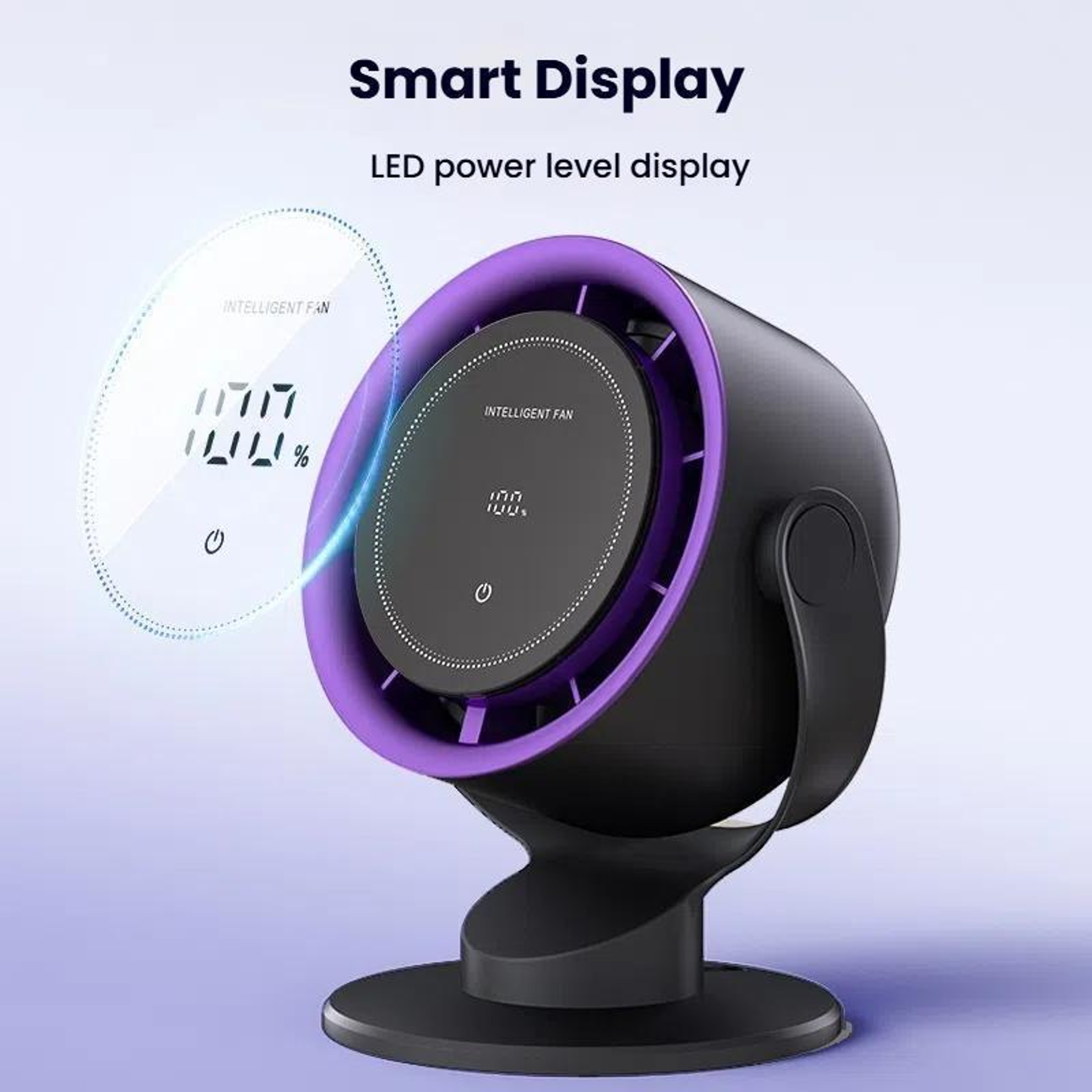 Rechargeable Desk Fan Wall Mount Fan USB Turbo Cooling Fan 4