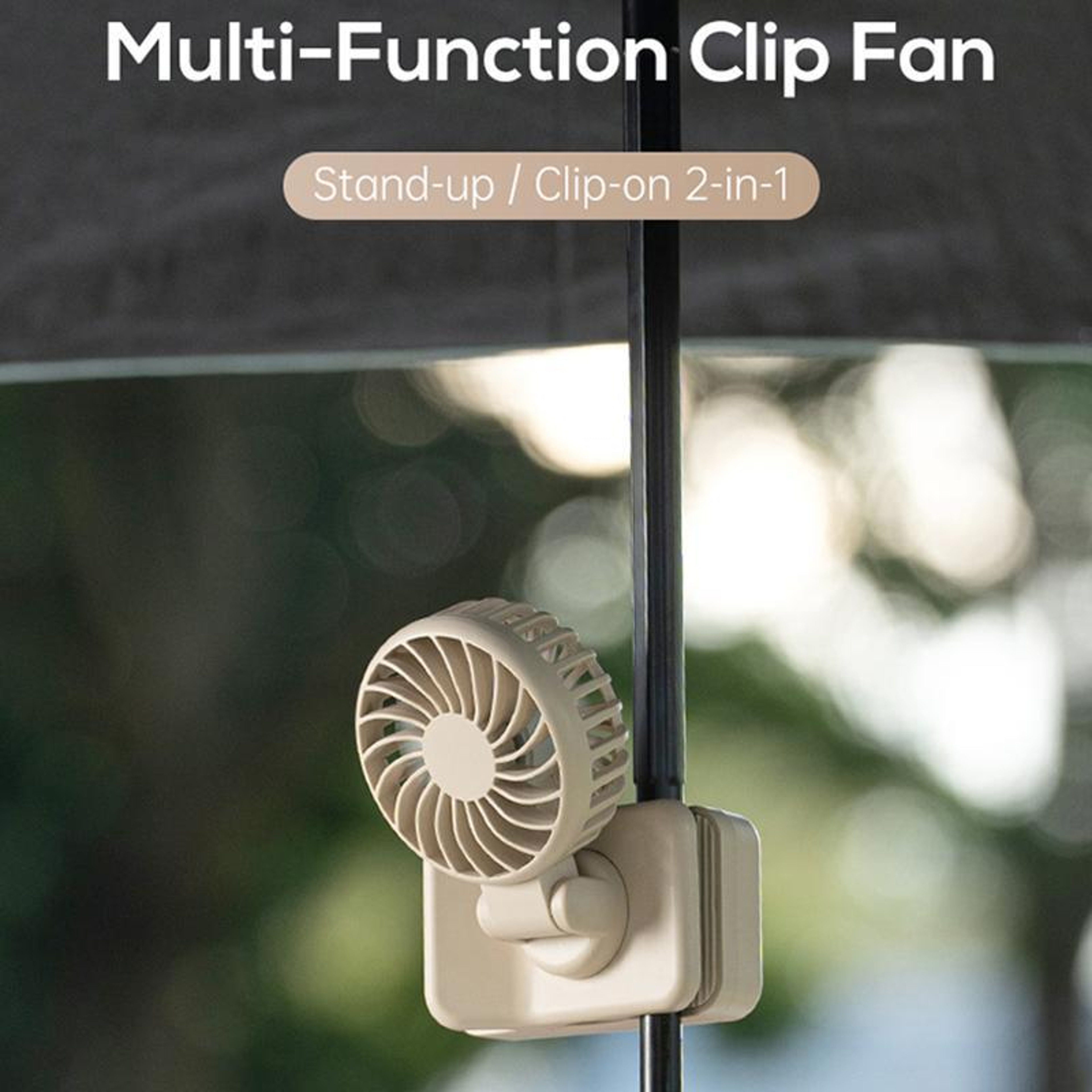 Mini Clip Fan USB Rechargeable Portable Fan With Speeds For Desk Bedside  Travel 1