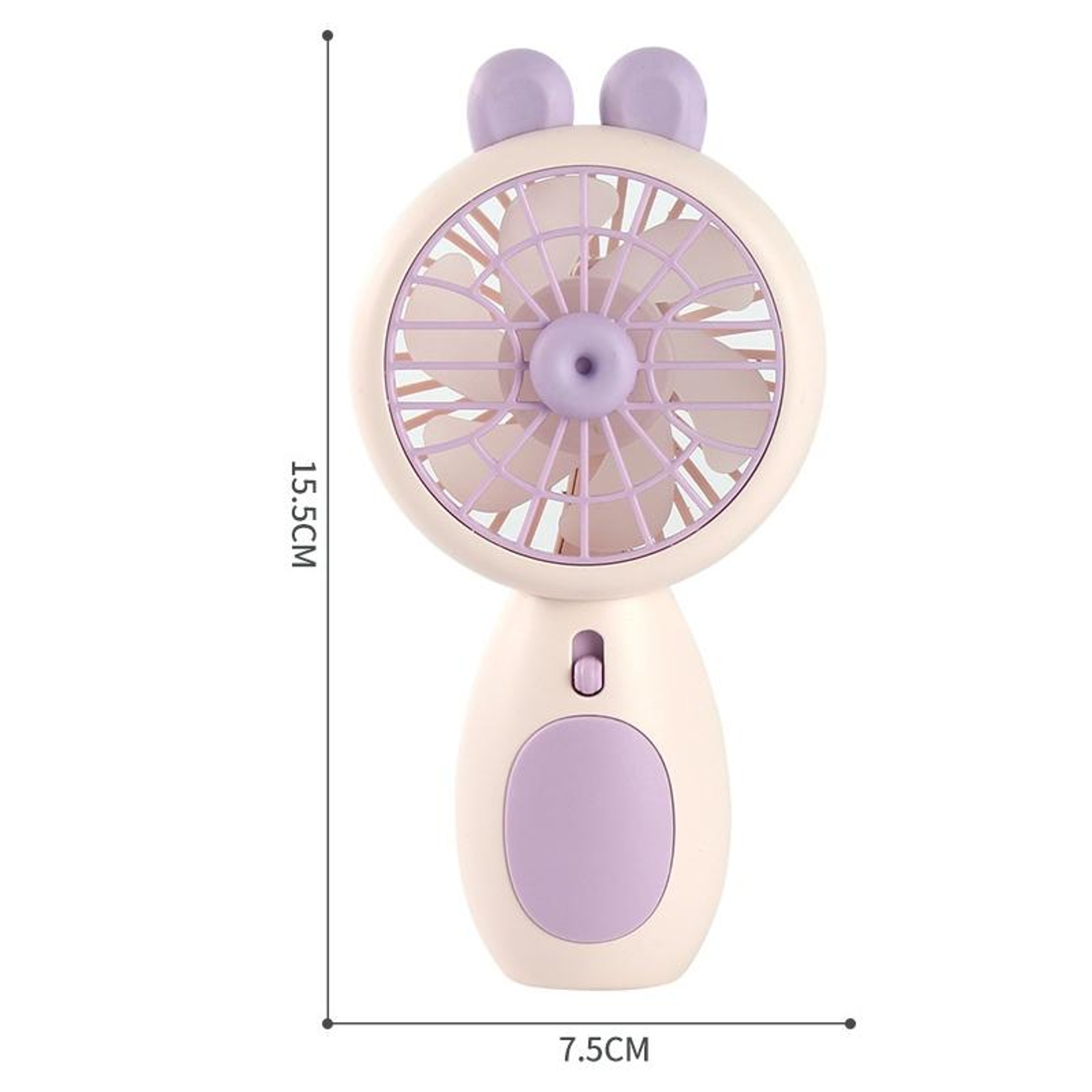 Portable USB Fan Rechargeable Handheld Mini Fan With LED Night Light For Travel Camping Office 7