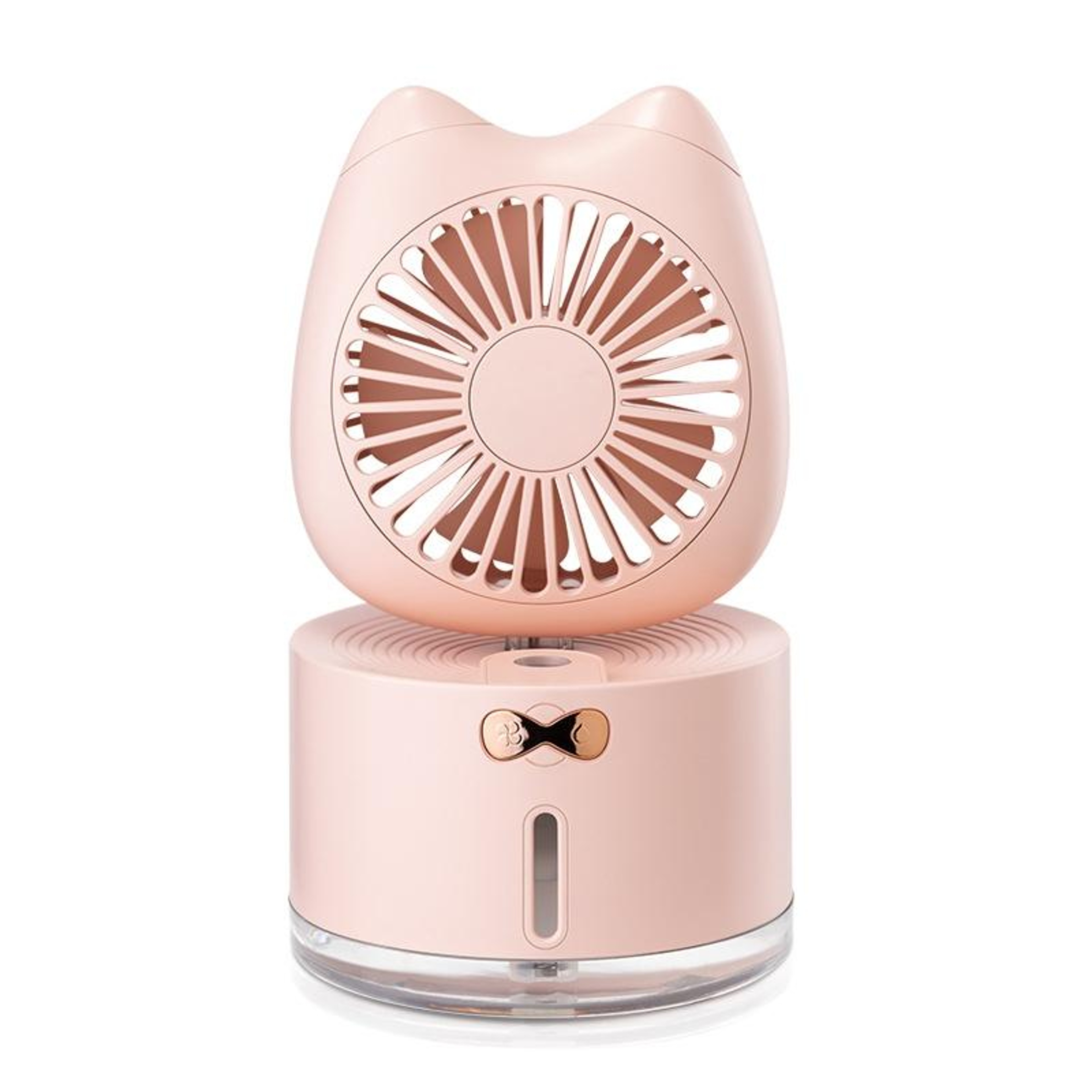 Cat Shape Desktop Humidifier Fan Rechargeable Portable Mist Fan With Water Tank 8