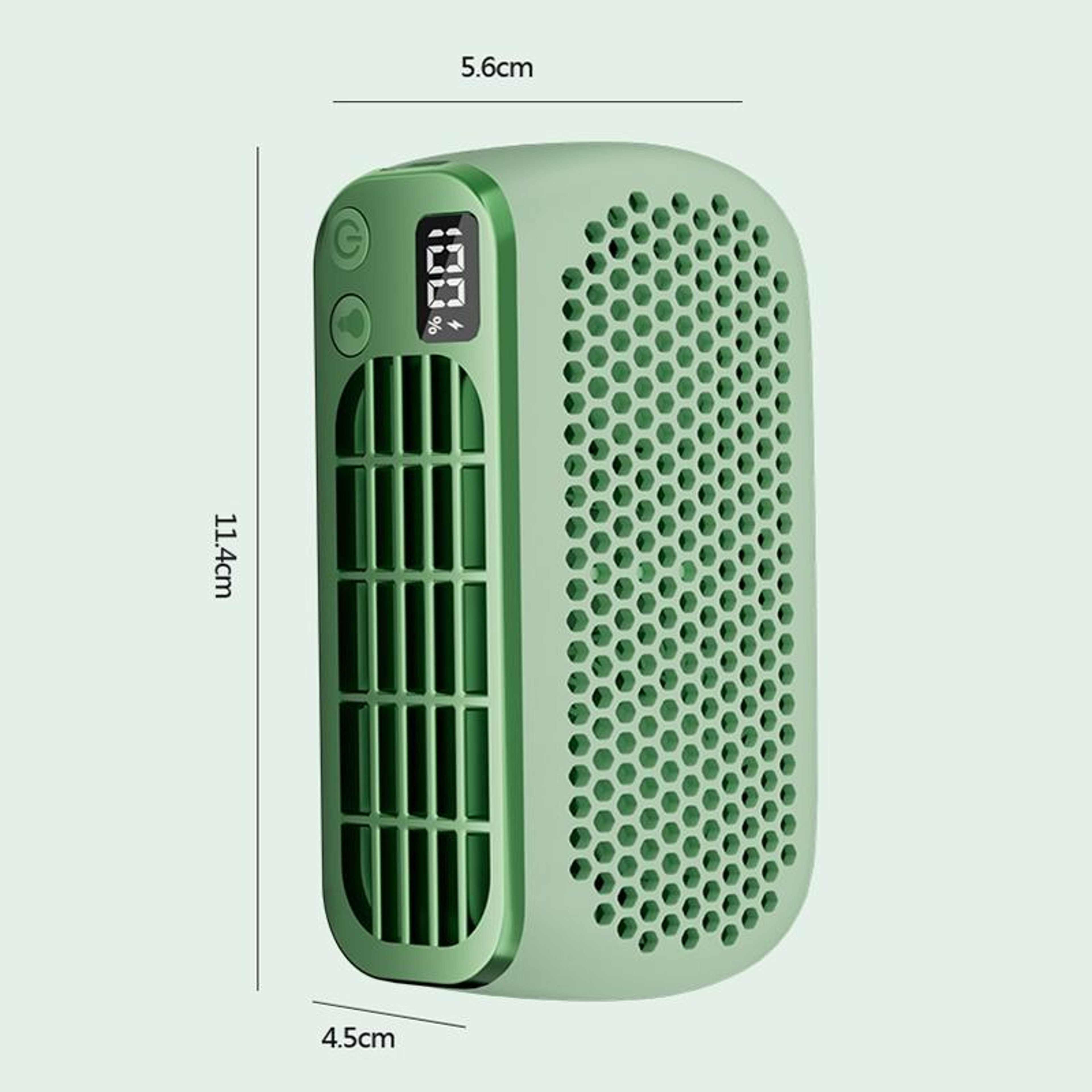 Portable Bladeless Fan with Digital Display USB Rechargeable Mini Cooling Fan and Night Light – view 5