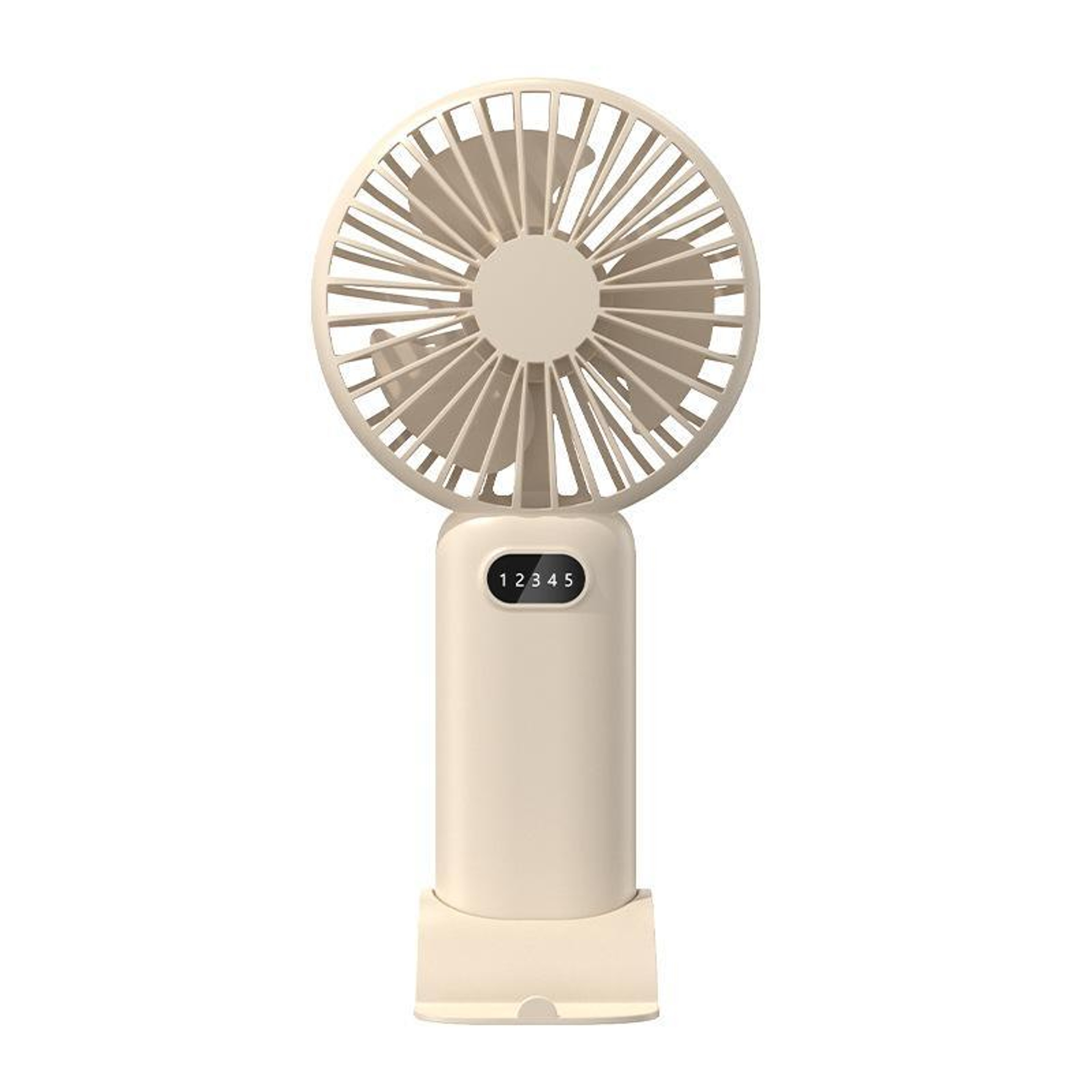 Portable Handheld Fan USB Rechargeable Mini Desk Fan with 5 Speed Cooling and Desktop Stand – view 15