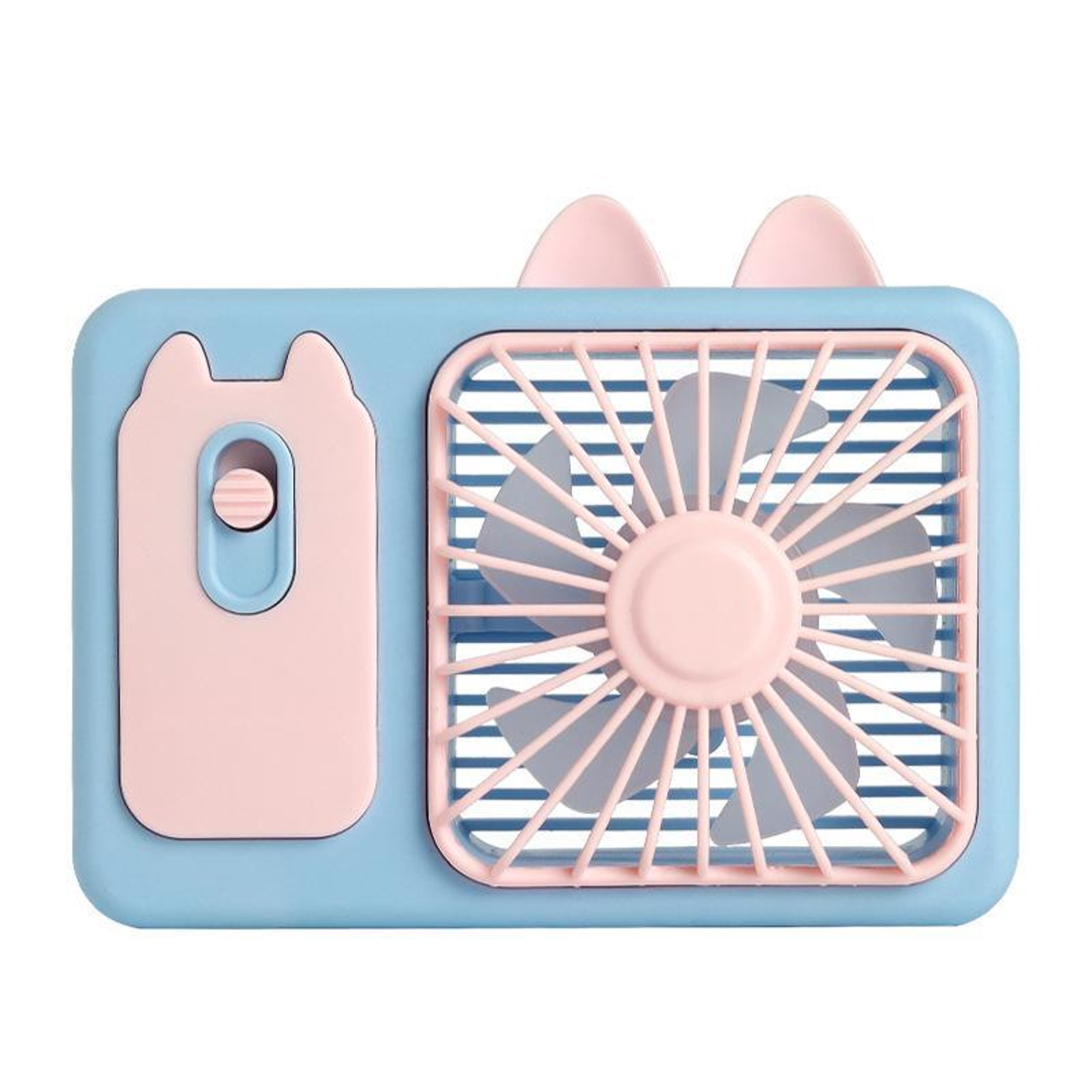Cute Kitten Portable Handheld Fan USB Rechargeable Mini Fan With Stand For Desk And Travel 9