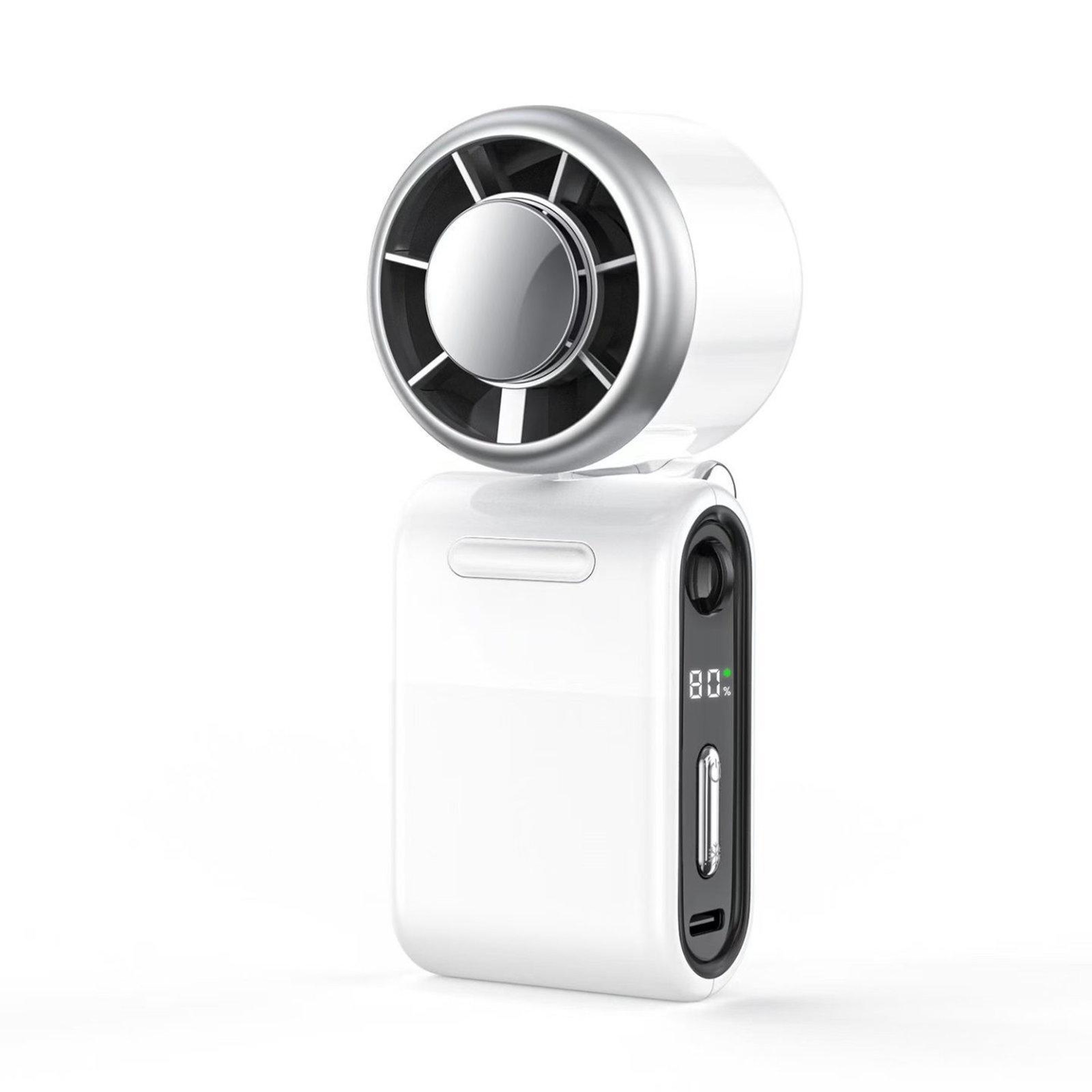 Semiconductor Ice Cooling Fan USB Rechargeable Portable Handheld Fan With Speed Turbo Airflow 8