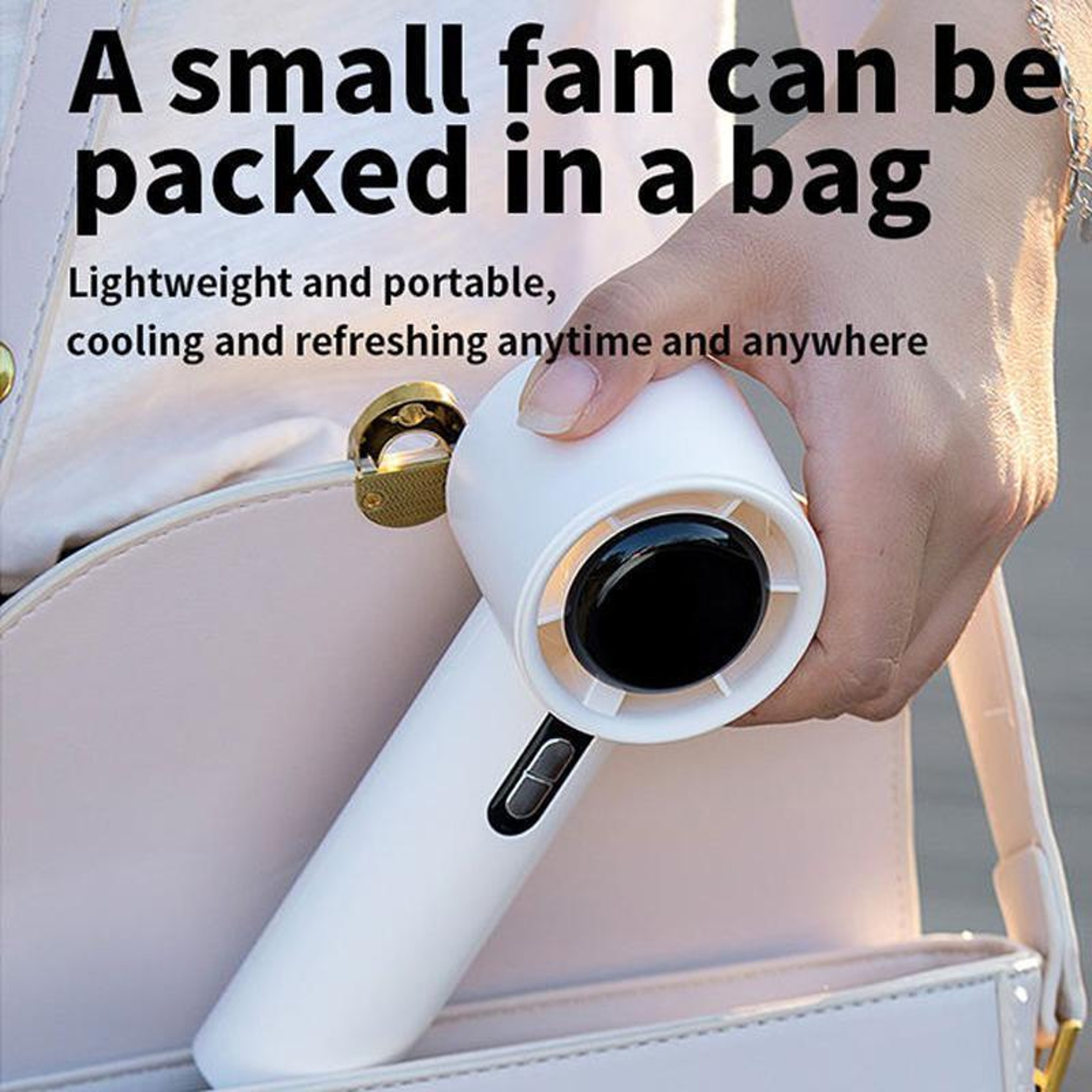 Handheld Fan Rechargeable Mini Portable Fan With Digital Display And Bladeless Design 6
