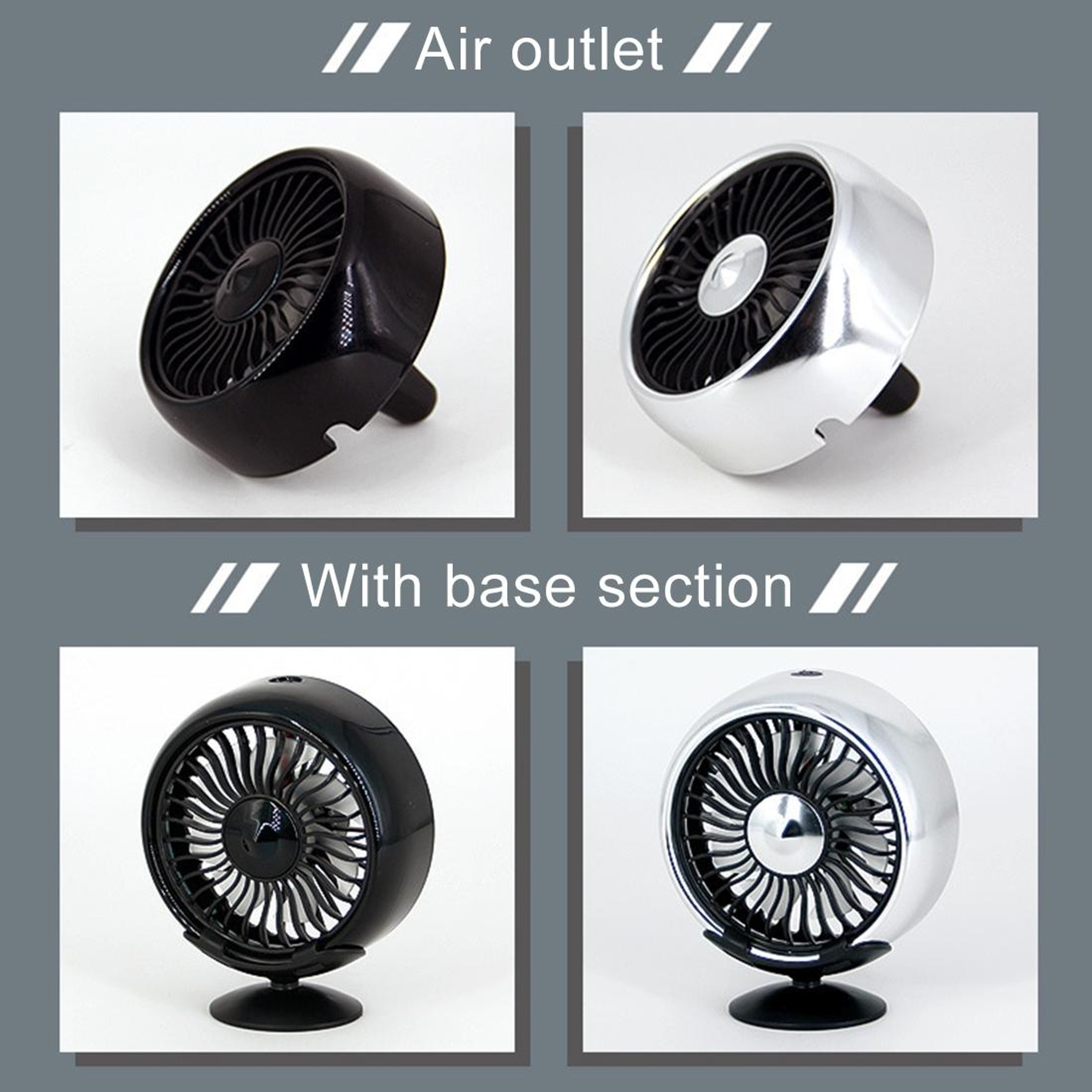 Portable Car Cooling Fan Dashboard Air Circulation Fan With Base For Cars Trucks And RVs 9