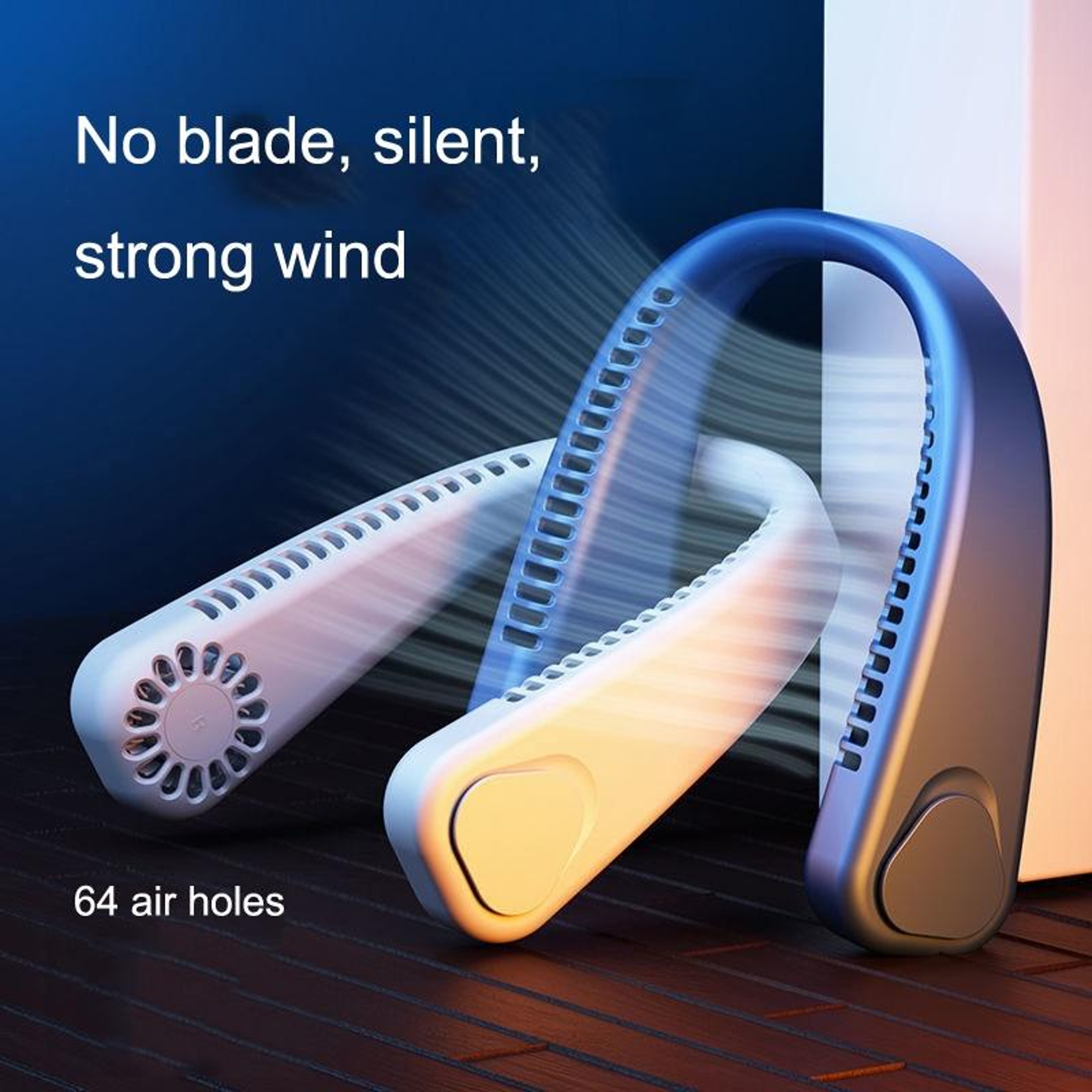 Portable Neck Fan USB Rechargeable Hands Free Personal Cooling Fan 5