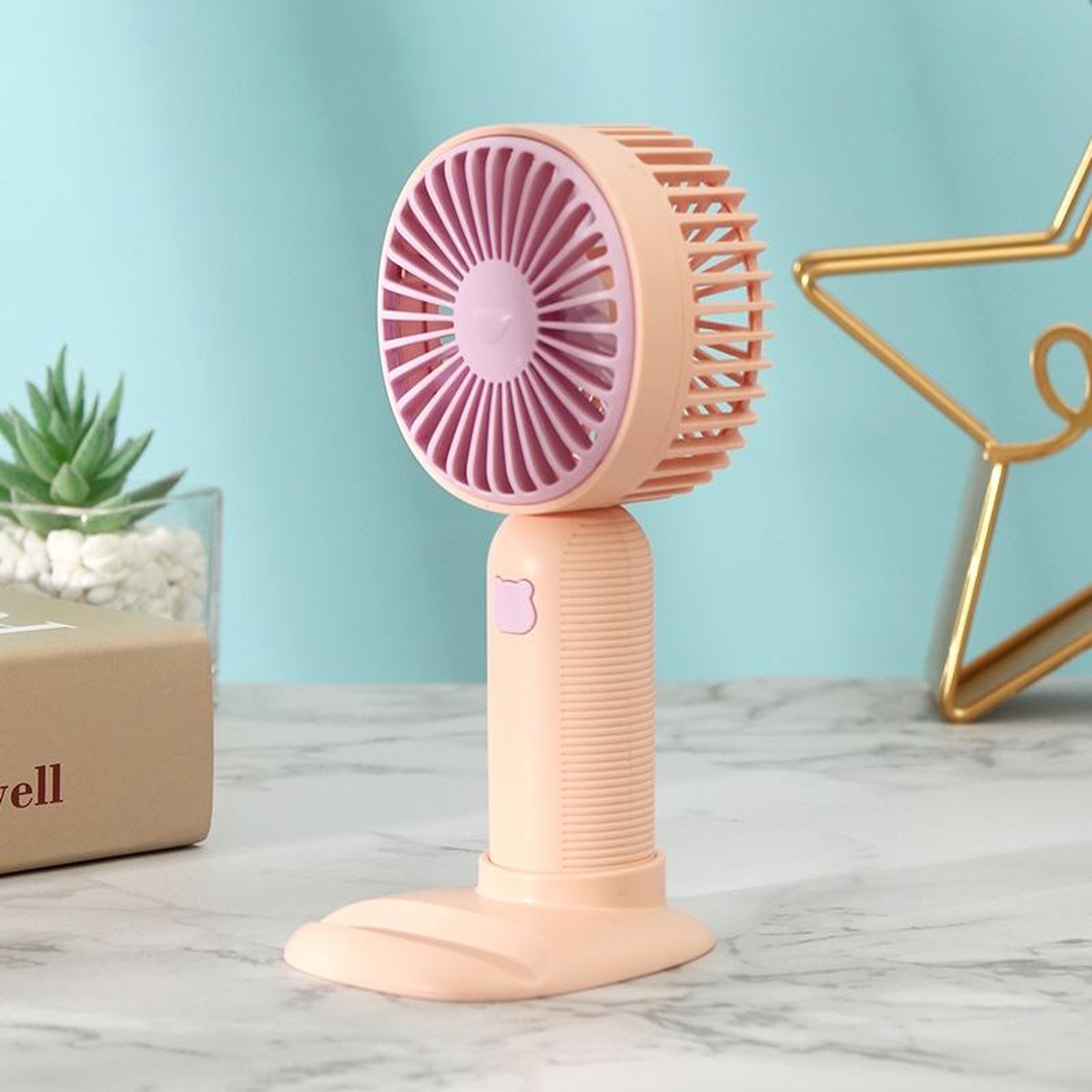 Portable Mini Fan USB Rechargeable Handheld Pocket Fan With Phone Stand 3